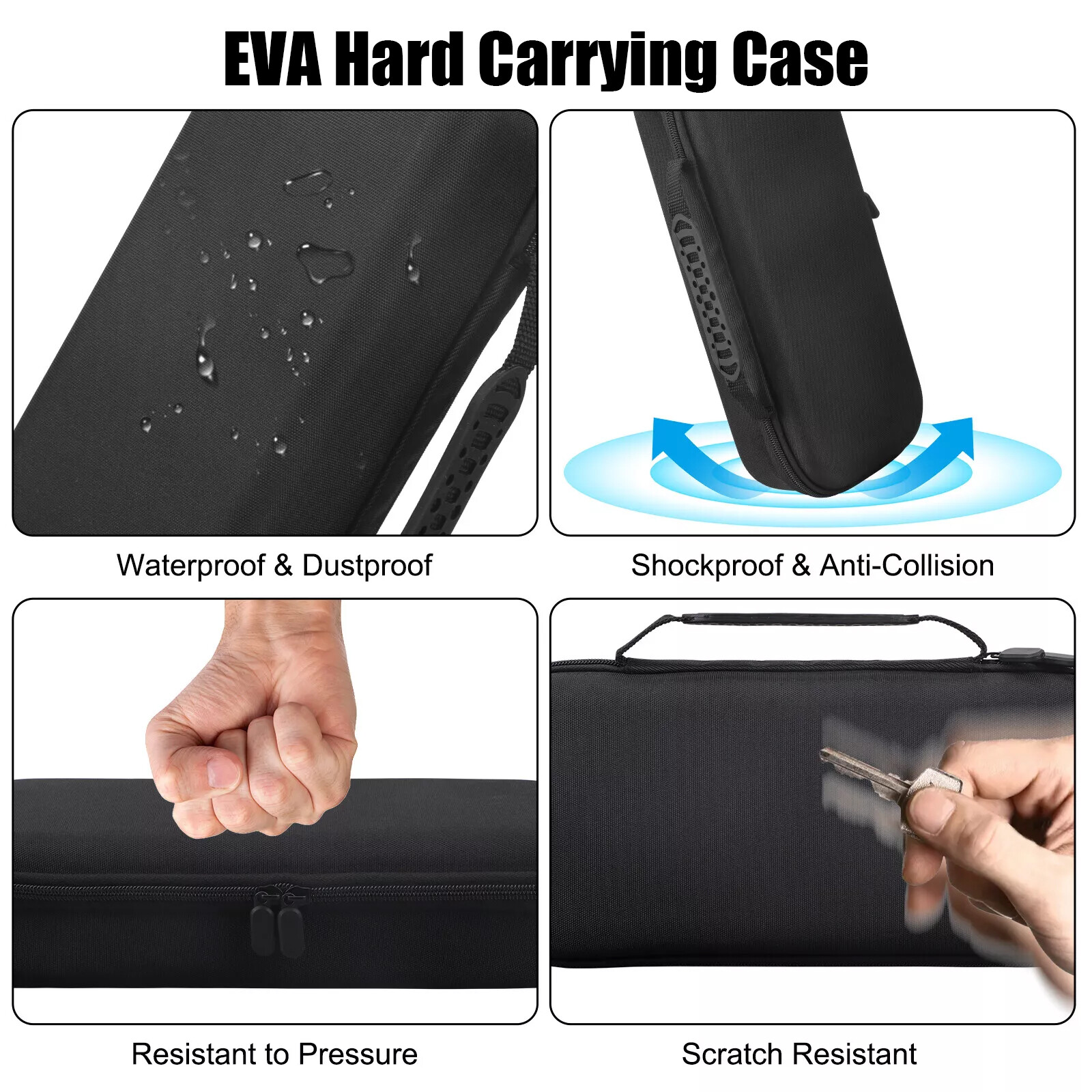 4 in 1 Accessories Set for Playstation Portal Remote Player Carrying Case Shell