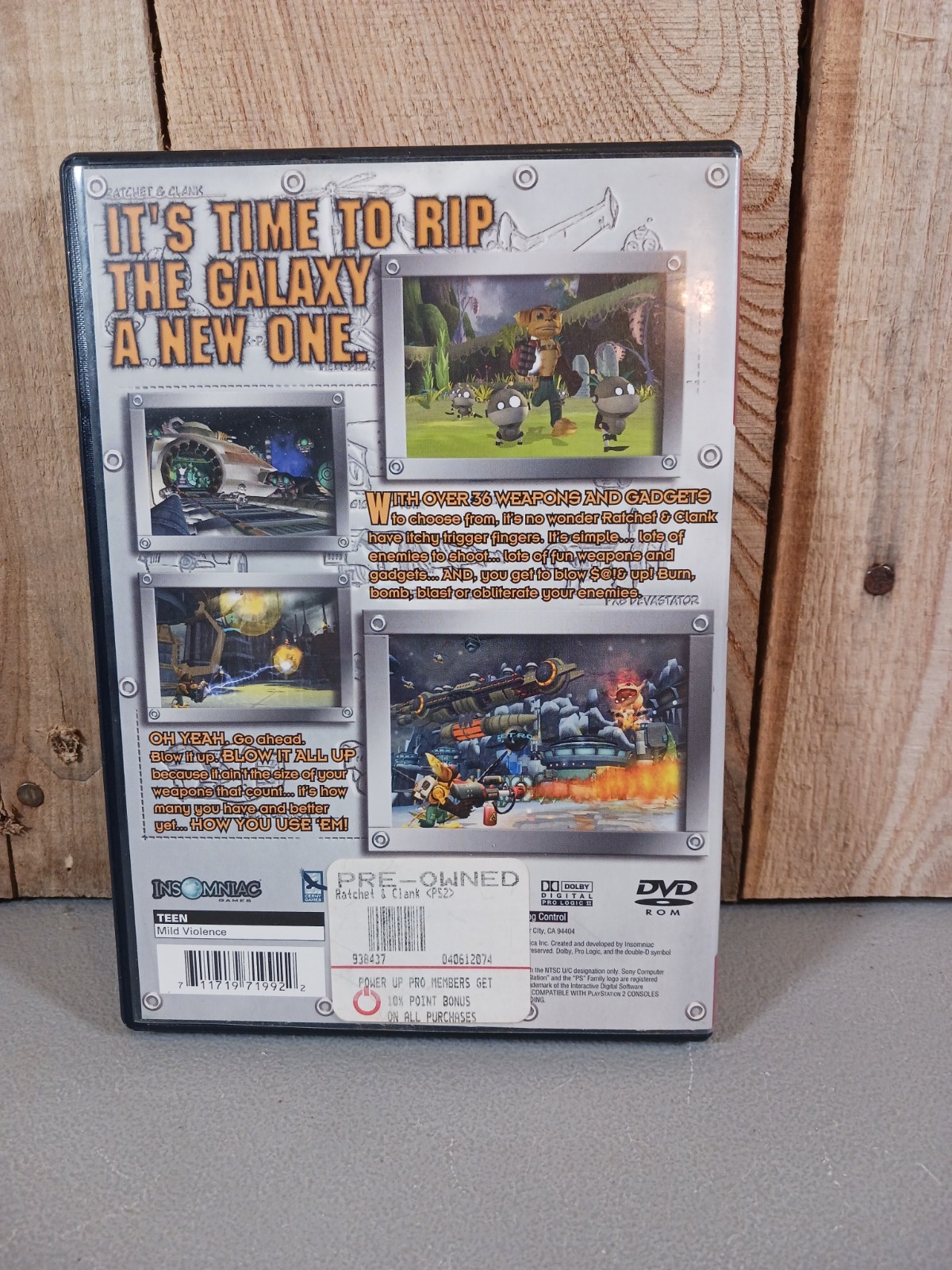 RATCHET & CLANK – PLAYSTATION 2 – PS2 No Manual FREE SHIPPING