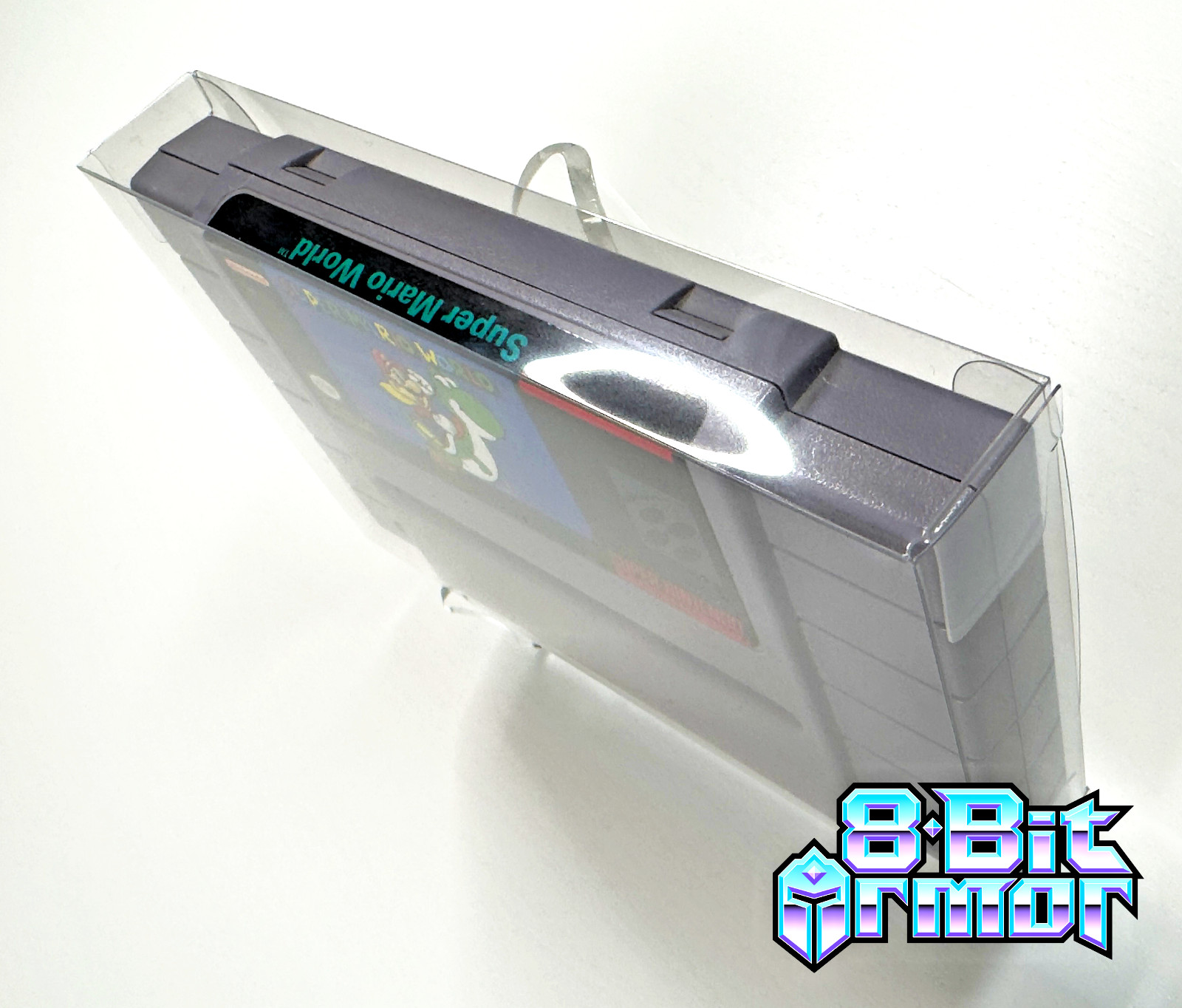 3 Cartridge Protectors for Super Nintendo SNES Cart Game Clear Display Case