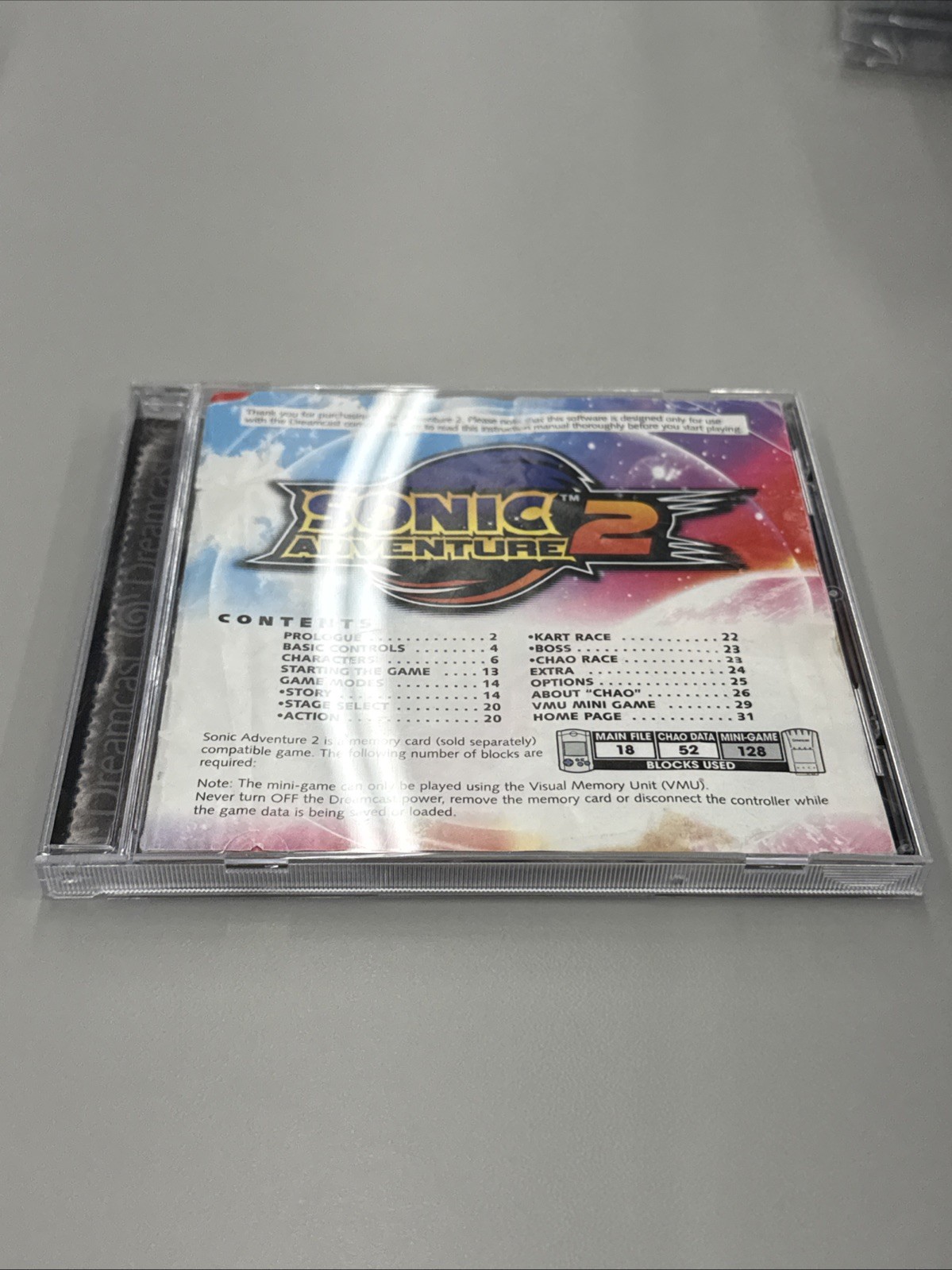 Sonic Adventure 2 SEGA Dreamcast 2001 CIB Must Read Below Near Mint Disc