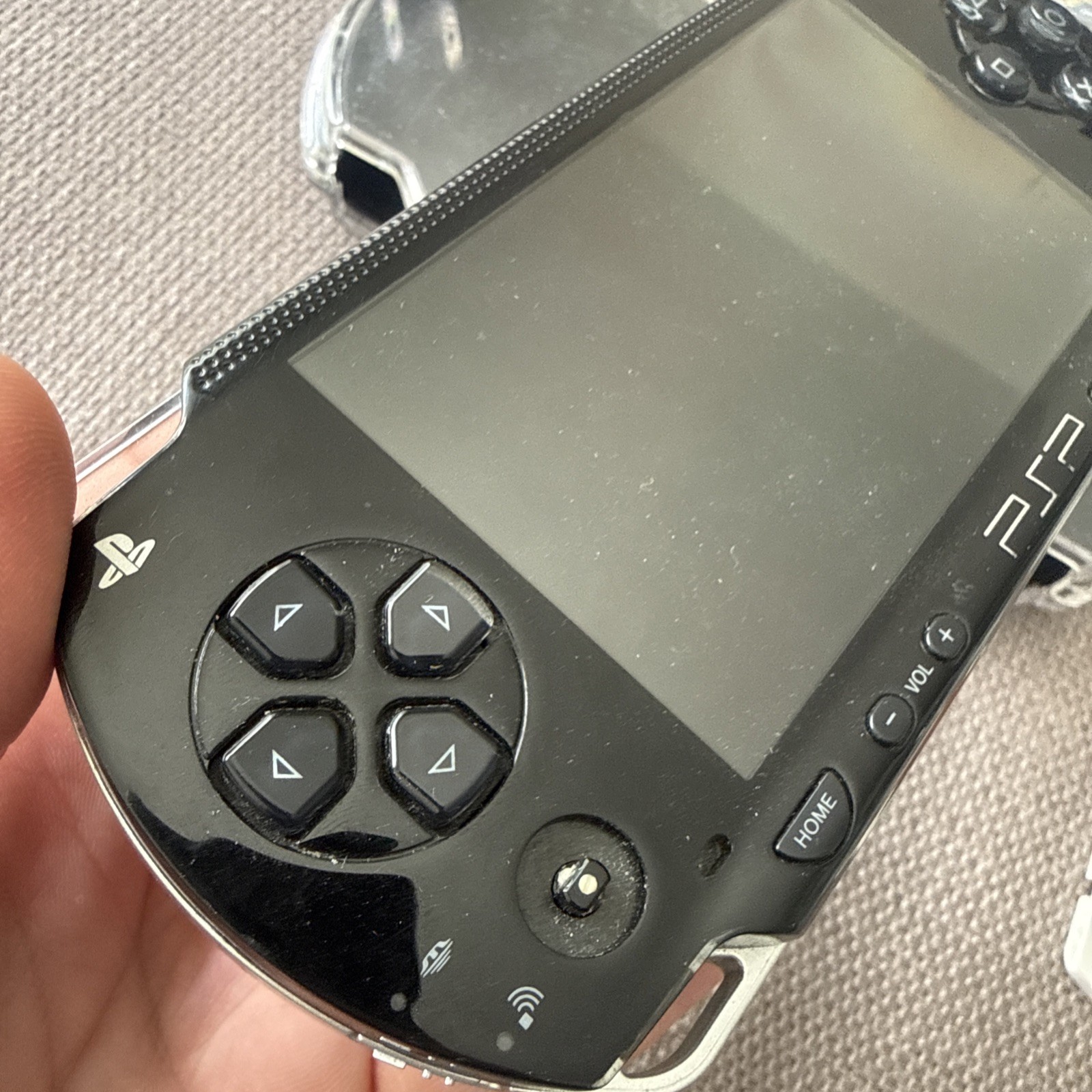 Sony PSP-1001 Black Console With Charger, 1GB Card , 11 Movies 2 Games & Case