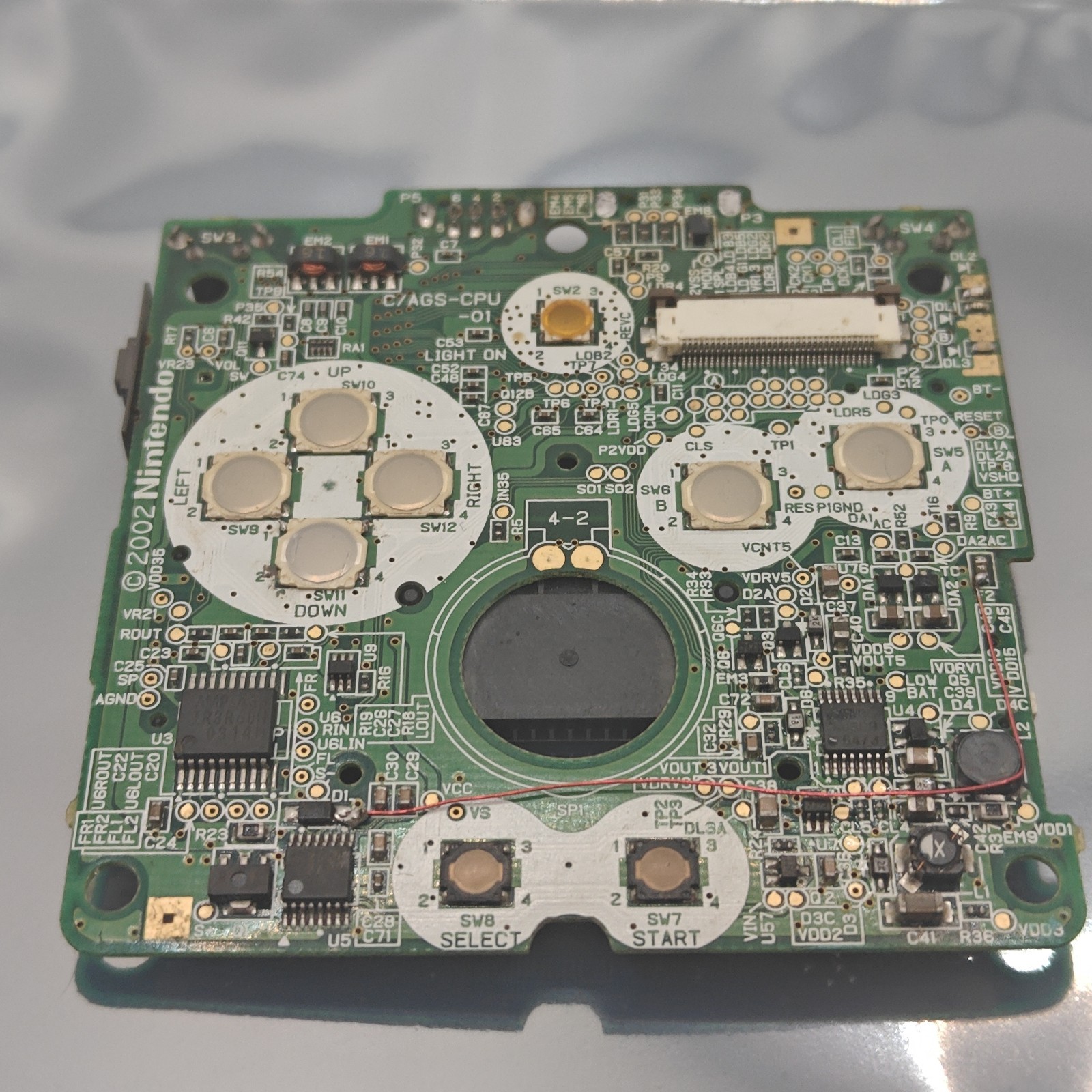 Nintendo Gameboy Advance SP AGS-001 Motherboard – Updated USB-C Mod – Repaired