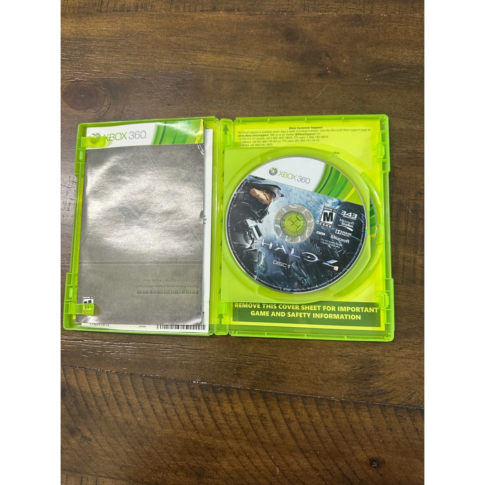 Halo 4 Microsoft Xbox 360 Video Game 2-Disc Set with Manual 343 Industries NTSC