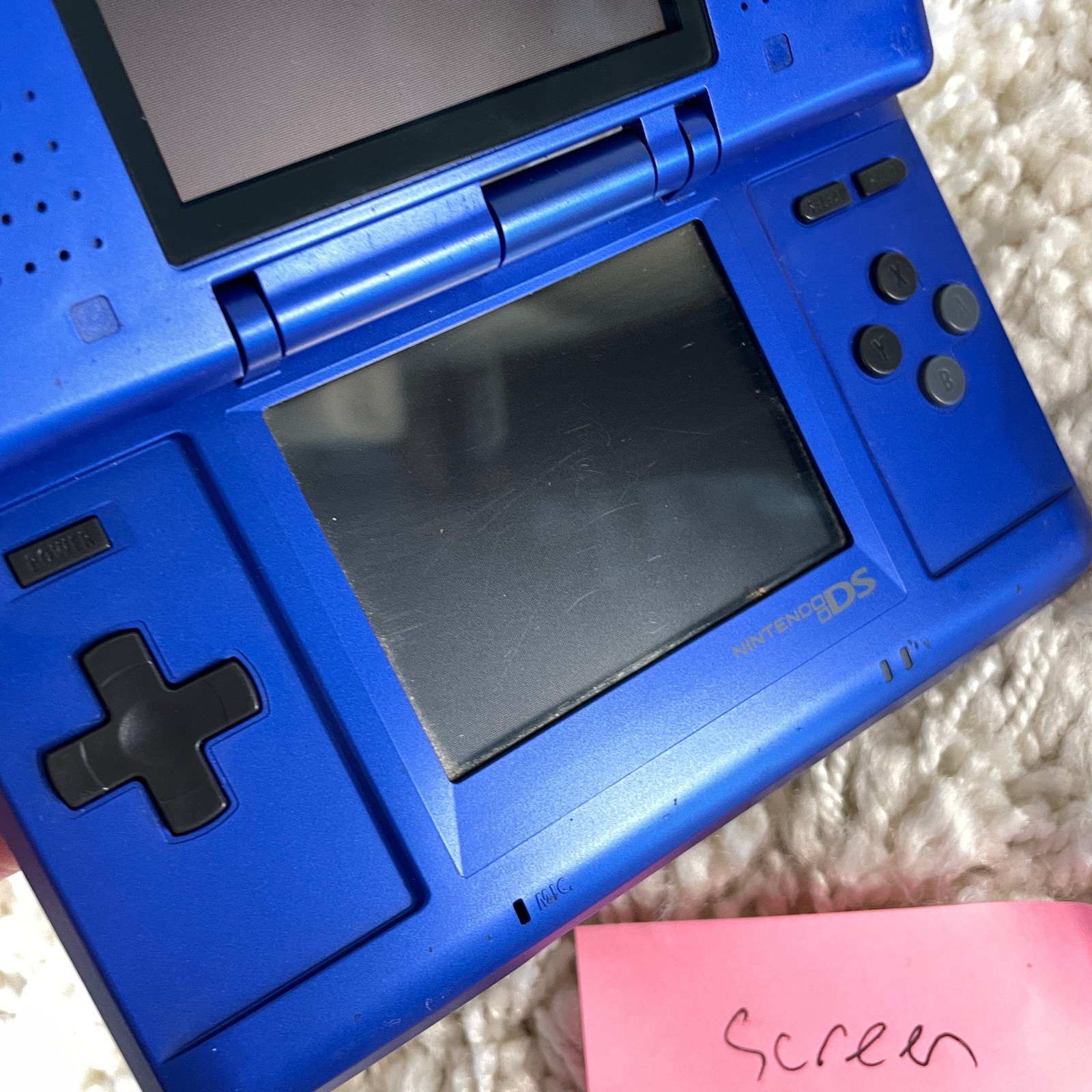 Nintendo DS Original NTR-001 Cobalt Blue Handheld Console System READ