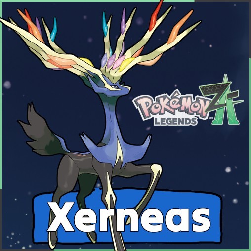 Xerneas Legendary Pokemon Non Shiny Lv. 75 Regular Pokémon Legends: Z-A ZA PLZA