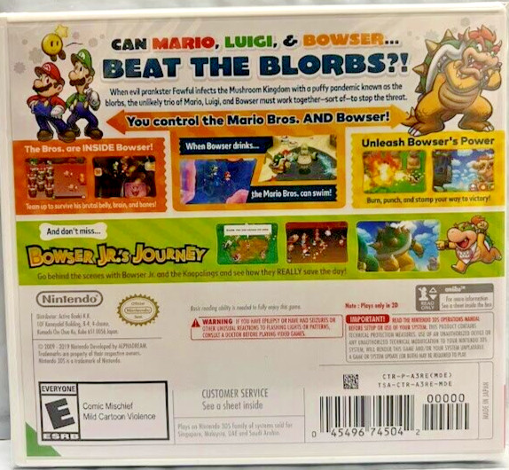 Mario & Luigi: Bowser’s Inside Story+Superstar Saga+Paper Jam+Dream Mega Bundle