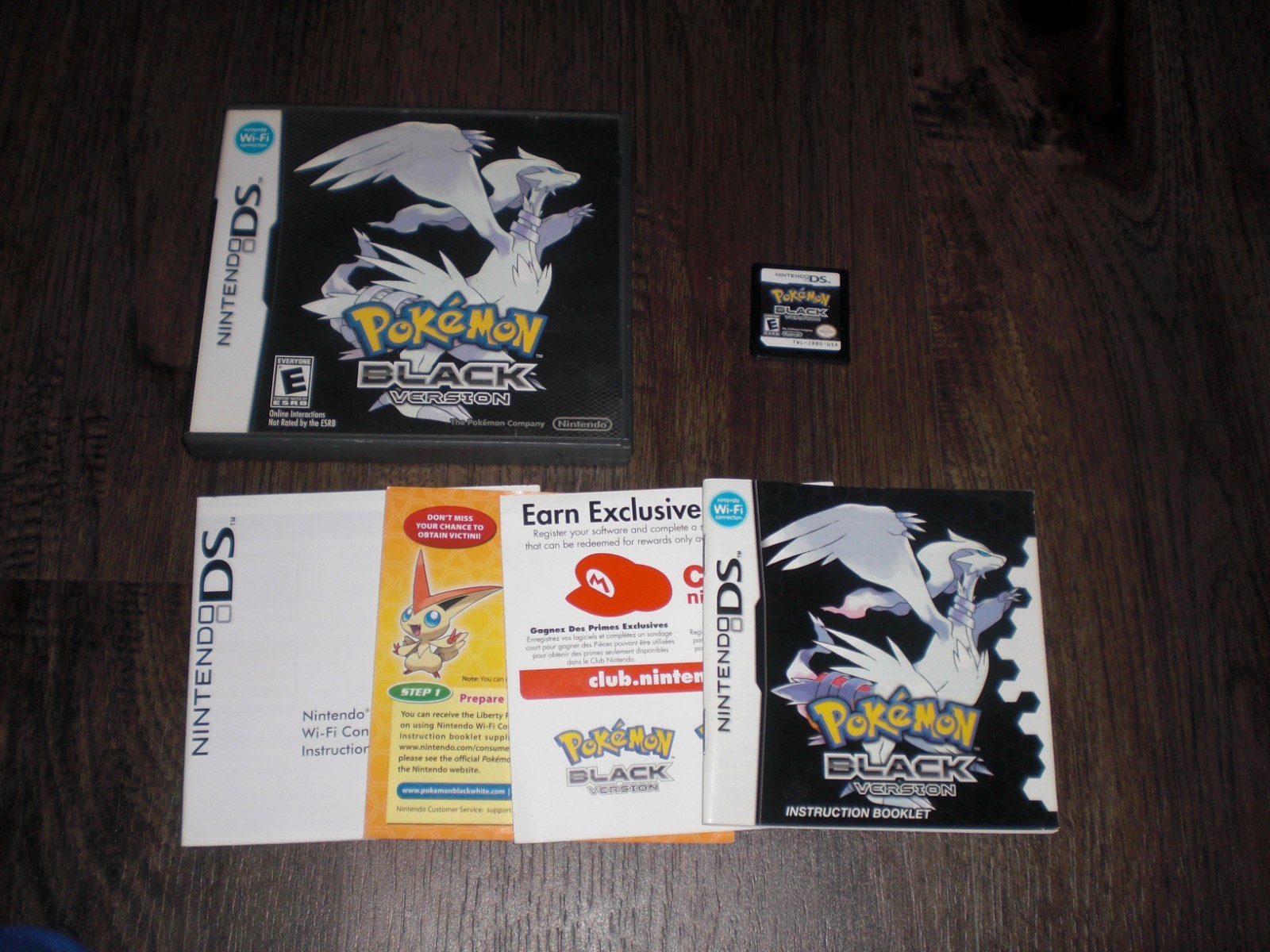 Pokemon Black Version 1 AUTHENTIC GENUINE Nintendo DS 3DS 2DS XL COMPLETE CIB