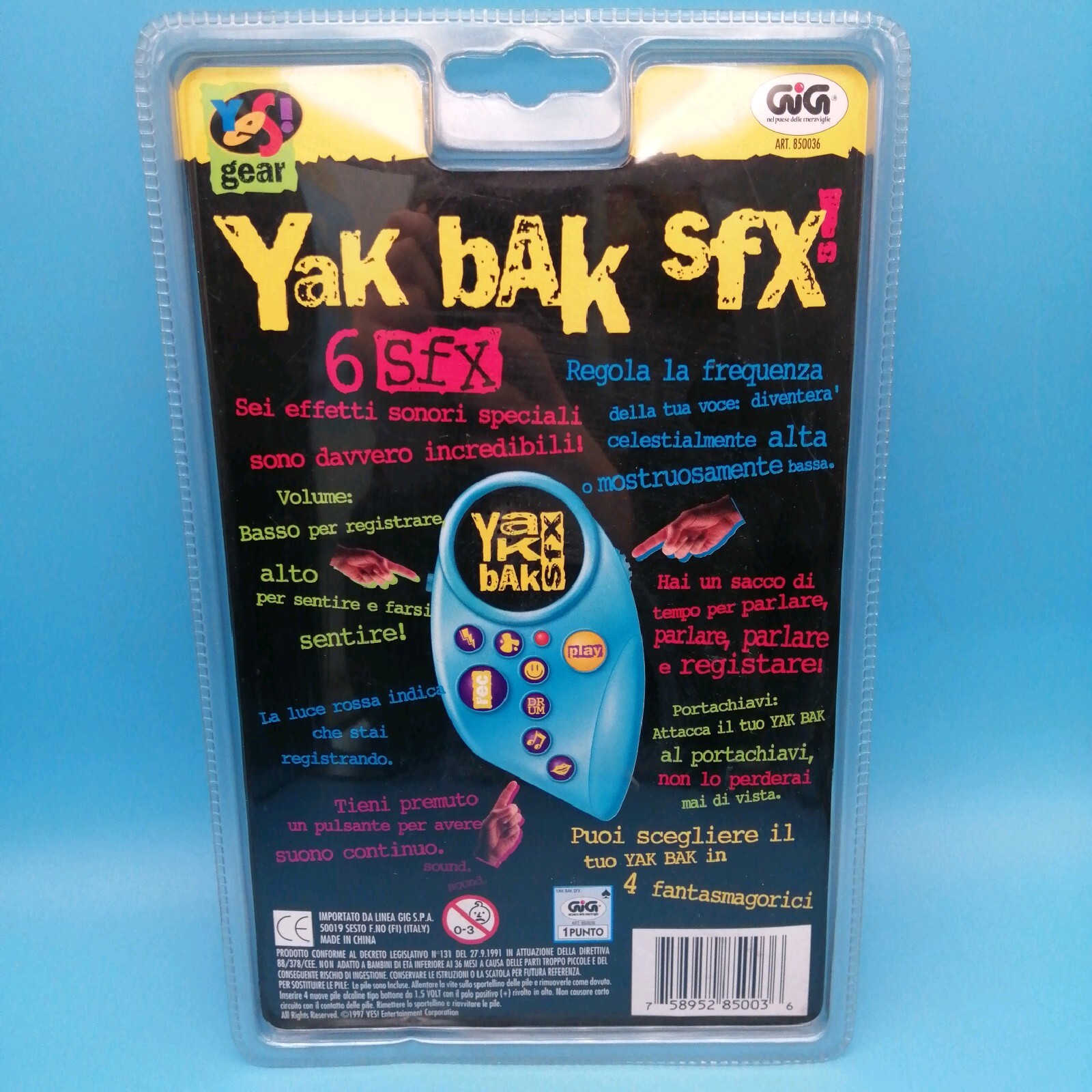 Gig Gimmi Ridimmi Vintage Clear Orange Yak Bak SfX Yes Gear Tiger Electronic