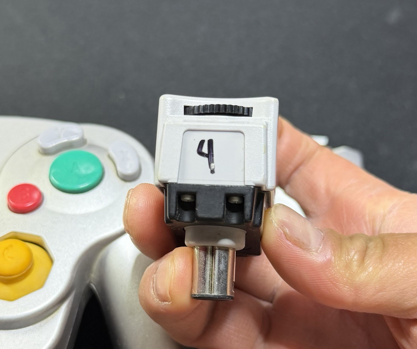 Nintendo Gamecube Wavebird Wireless Controller (Platinum/Silver) Dongle Receiver