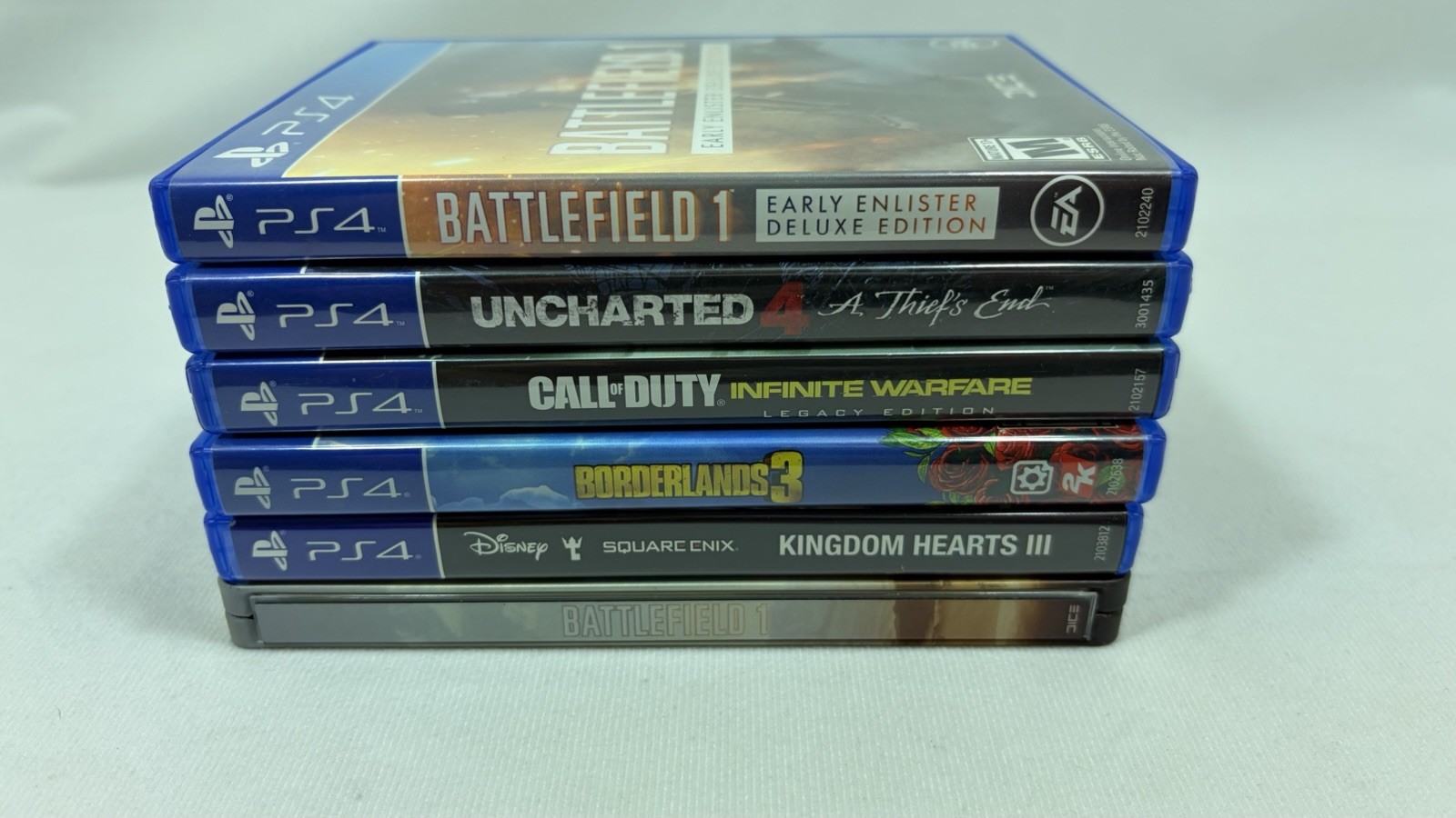 Sony PlayStation 4 PS4 Game Lot Of 5 Kingdom Hearts III Battlefield Steelbook