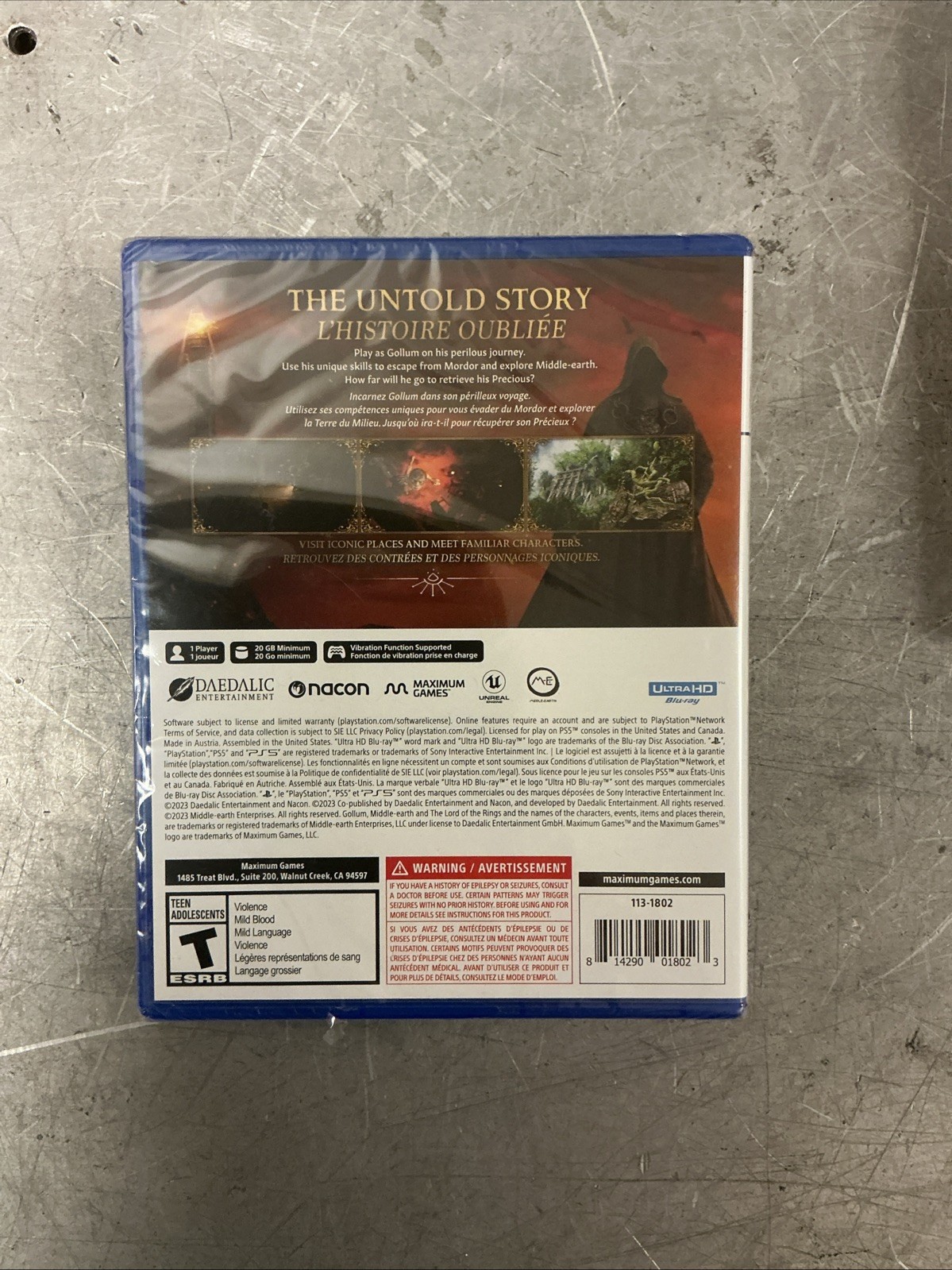 The Lord of the Rings: Gollum – Sony PlayStation 5