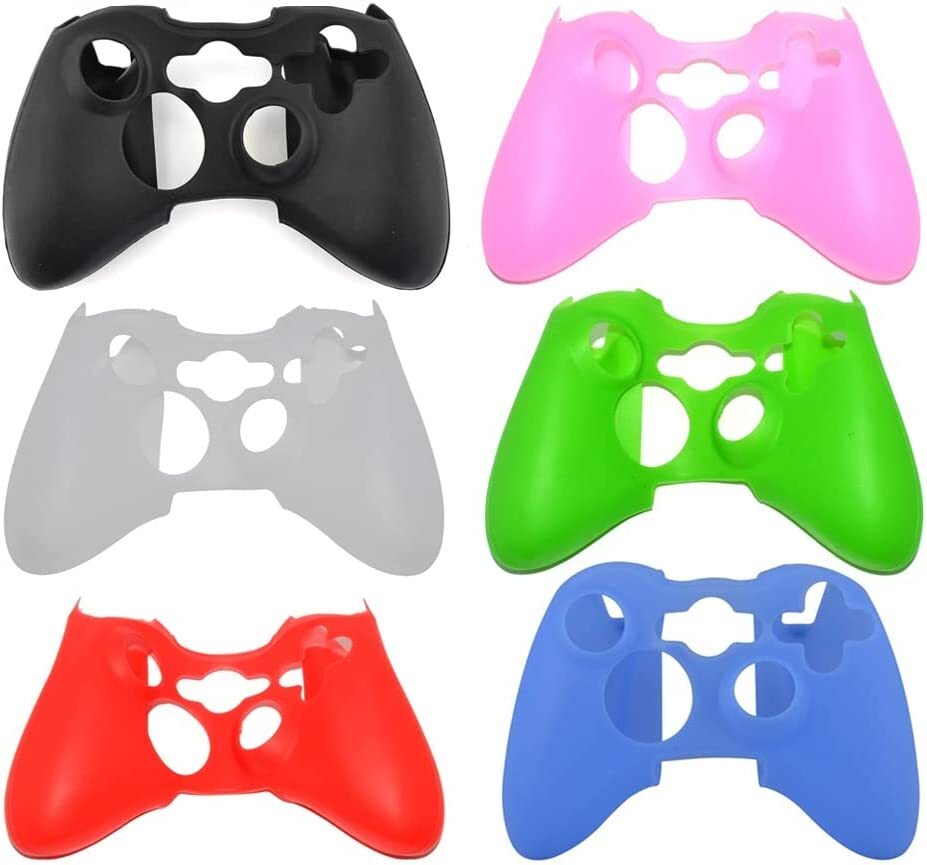 4 X Rubber Skin Silicone Gel Protective Cover For Microsoft Xbox 360 Controller