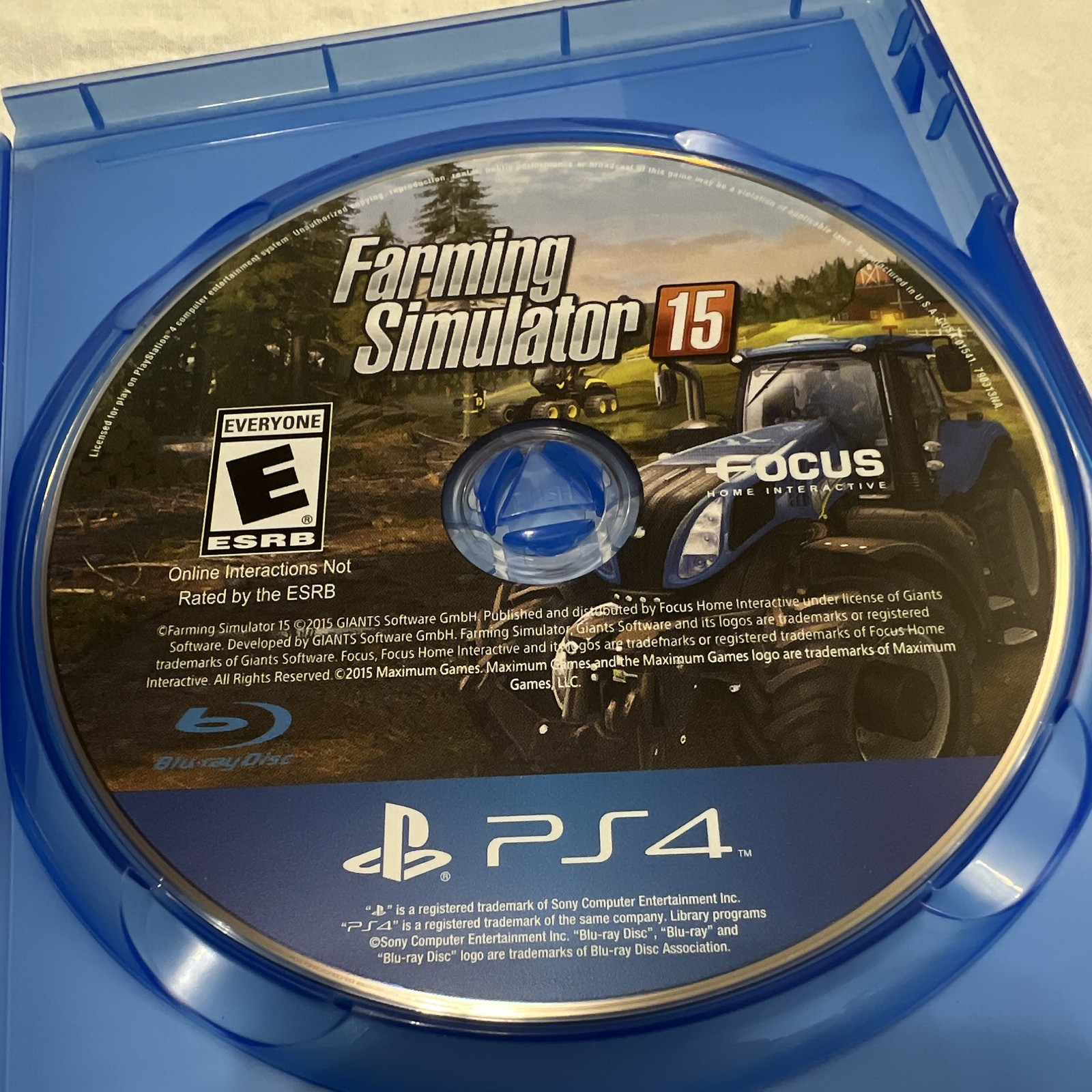 Focus Home Interactive Farming Simulator 15 (PS4, 2015) E NTSC-U/C Manual