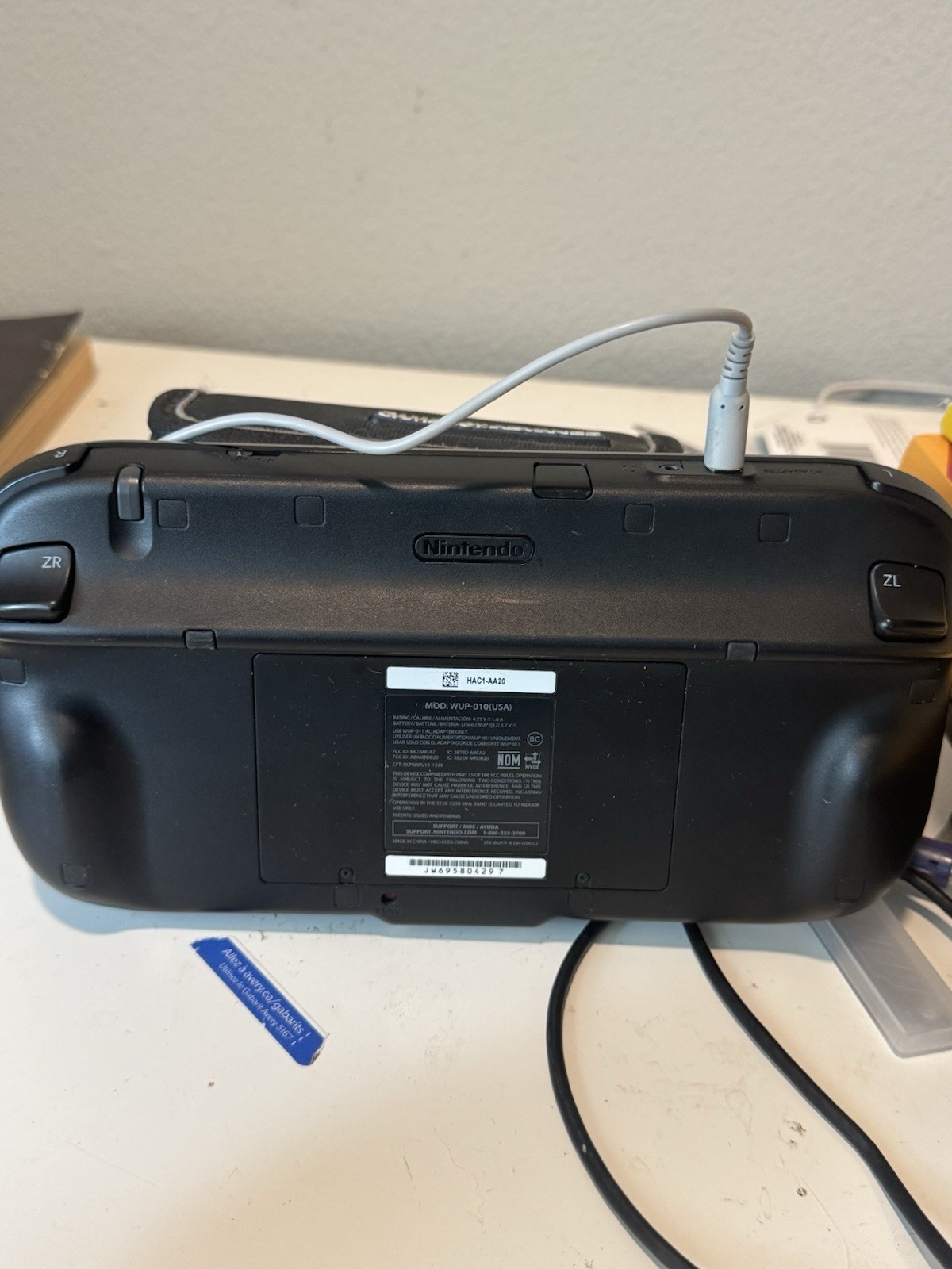 Nintendo WiiU Gamepad – Black no Stylist Used WUP-010