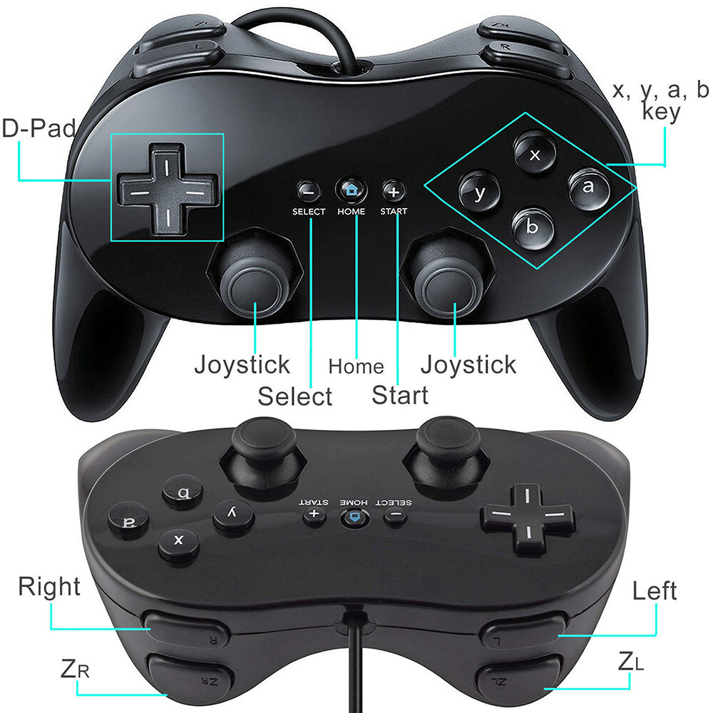 Classic Pro Gamepad SNES NES USB Controller For PC / Mac & Wii / Wii U