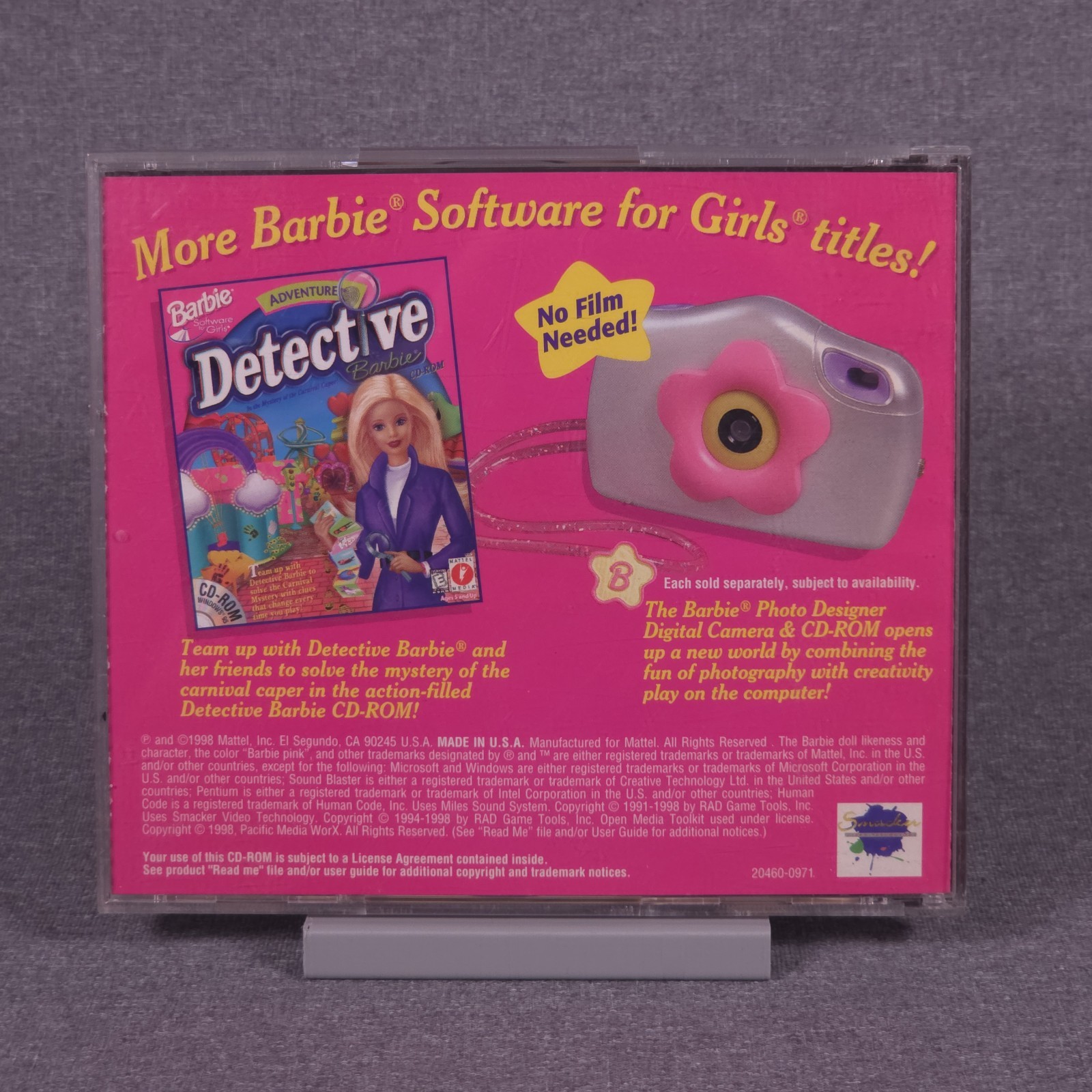 Barbie Adventure Riding Club PC Computer Game Windows 95 CD-ROM Vintage 90s 1998