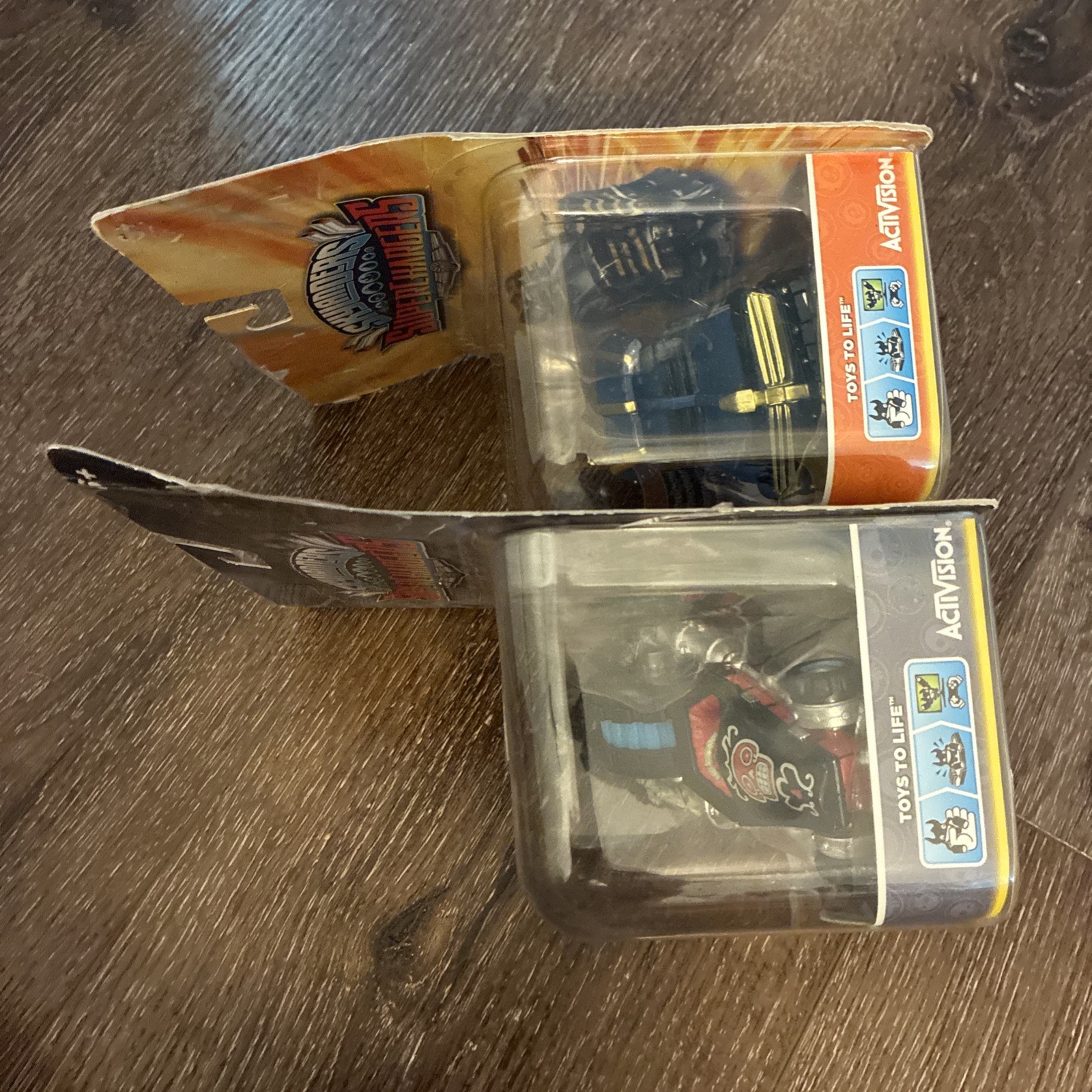 Skylanders Superchargers Toy Vehicles Shield Striker & Crypt Crusher Damaged Box