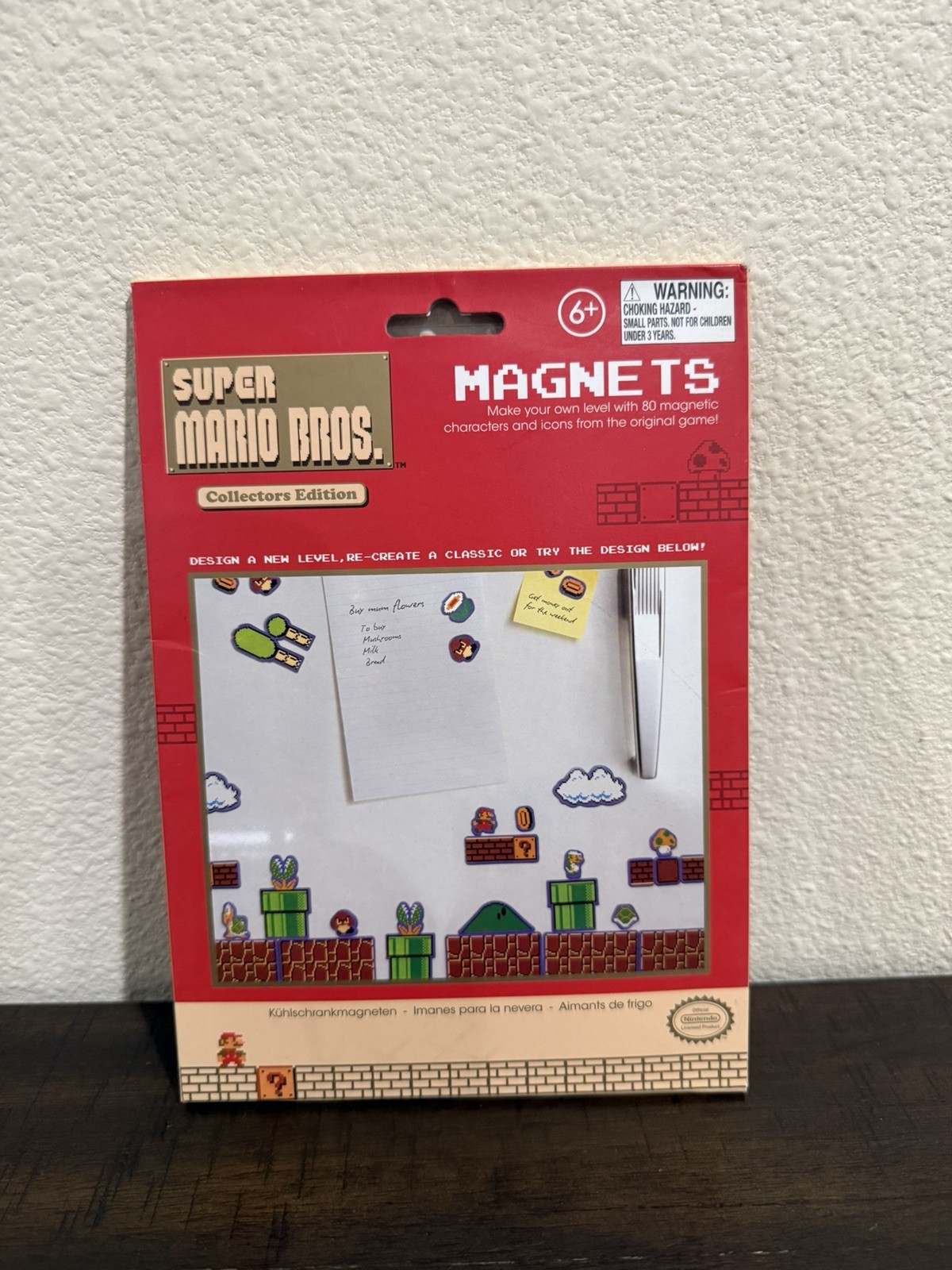 Super Mario 80pc Magnet Set Brand New Sealed