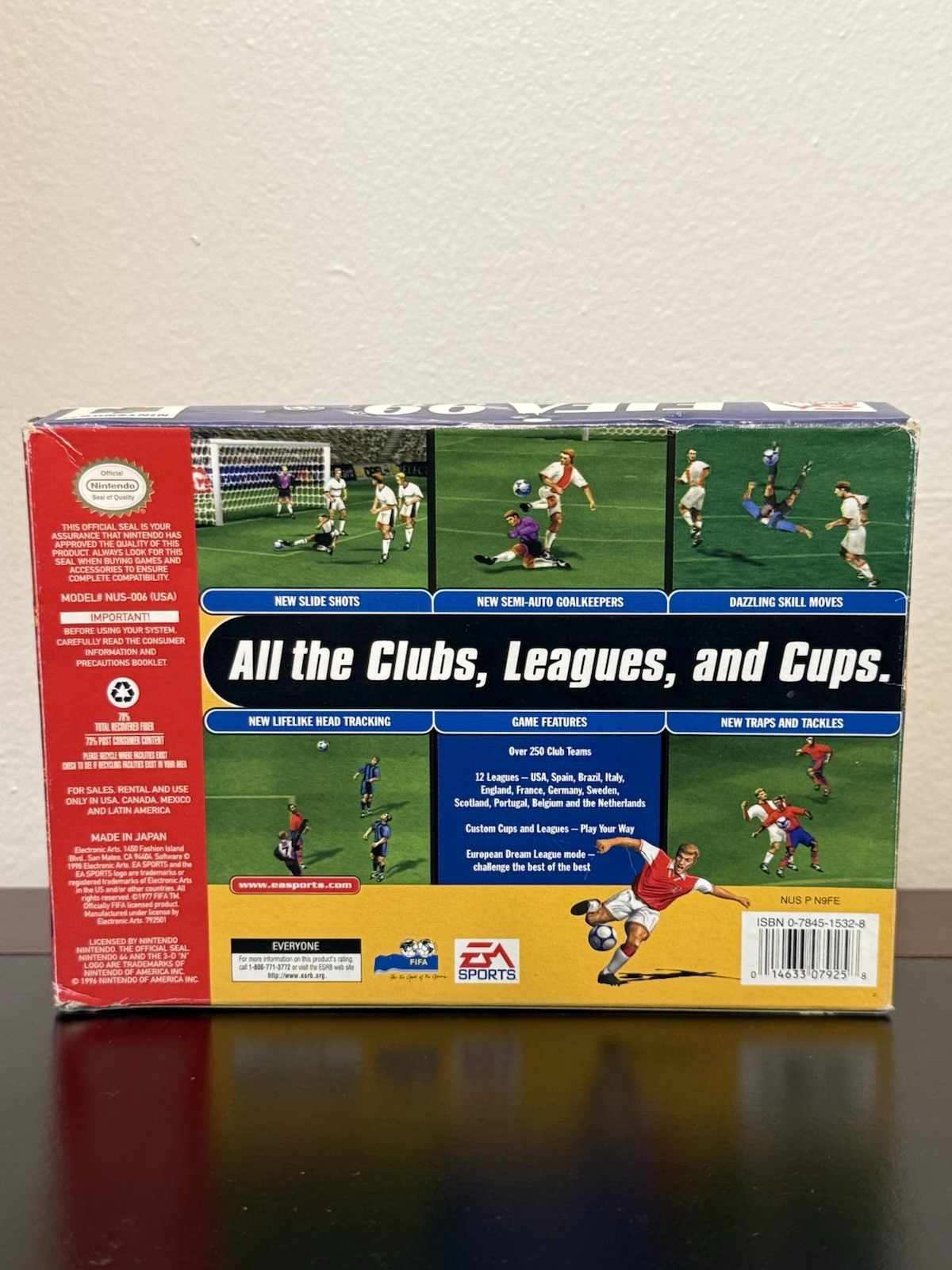 FIFA 99 Soccer Nintendo 64 N64 Complete In Box CIB Authentic With Manual Tested