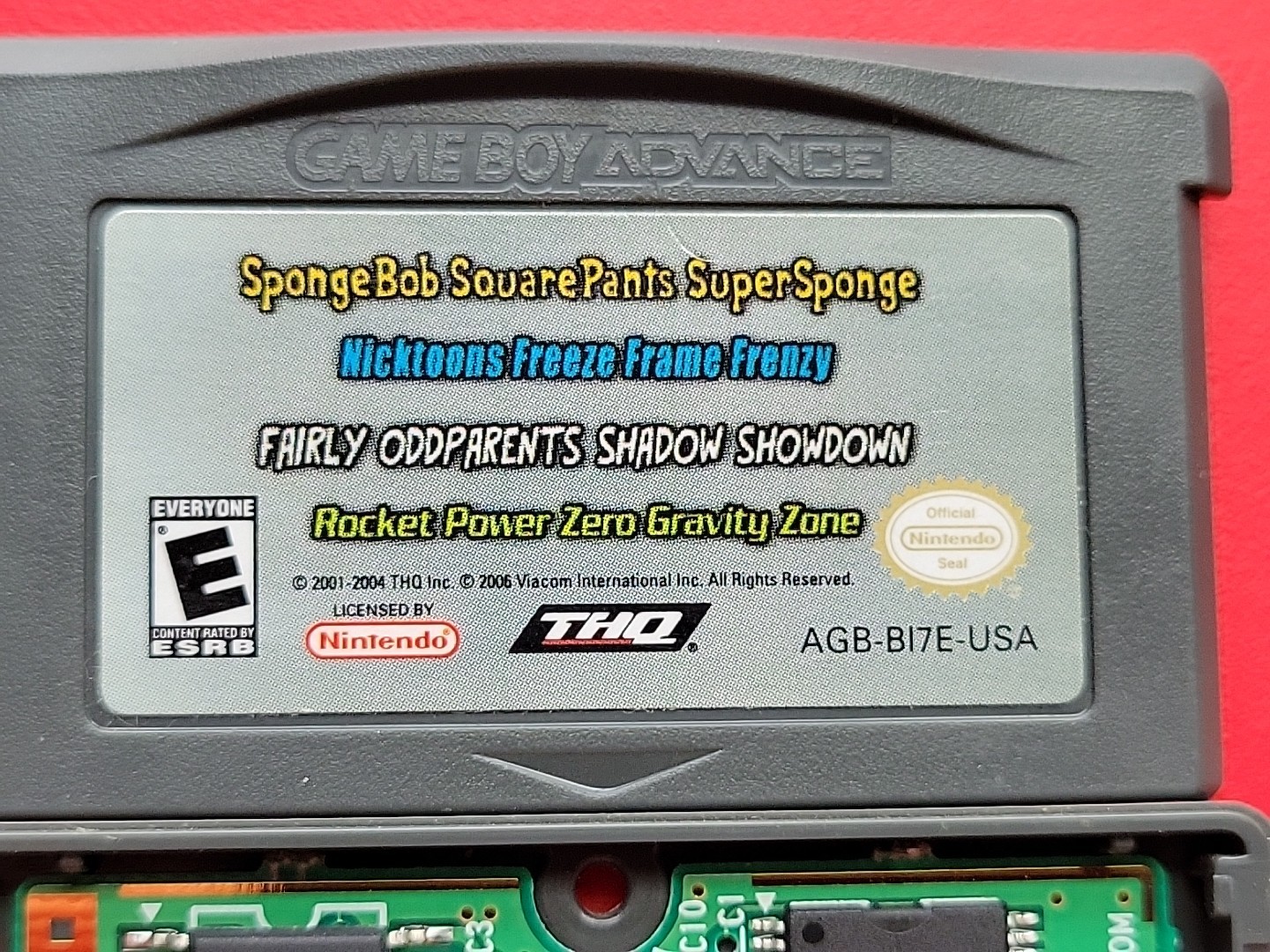 Nickelodeon 4 in 1 Games Pack Game Boy Advance Oddparents SpongeBob Rocket Power