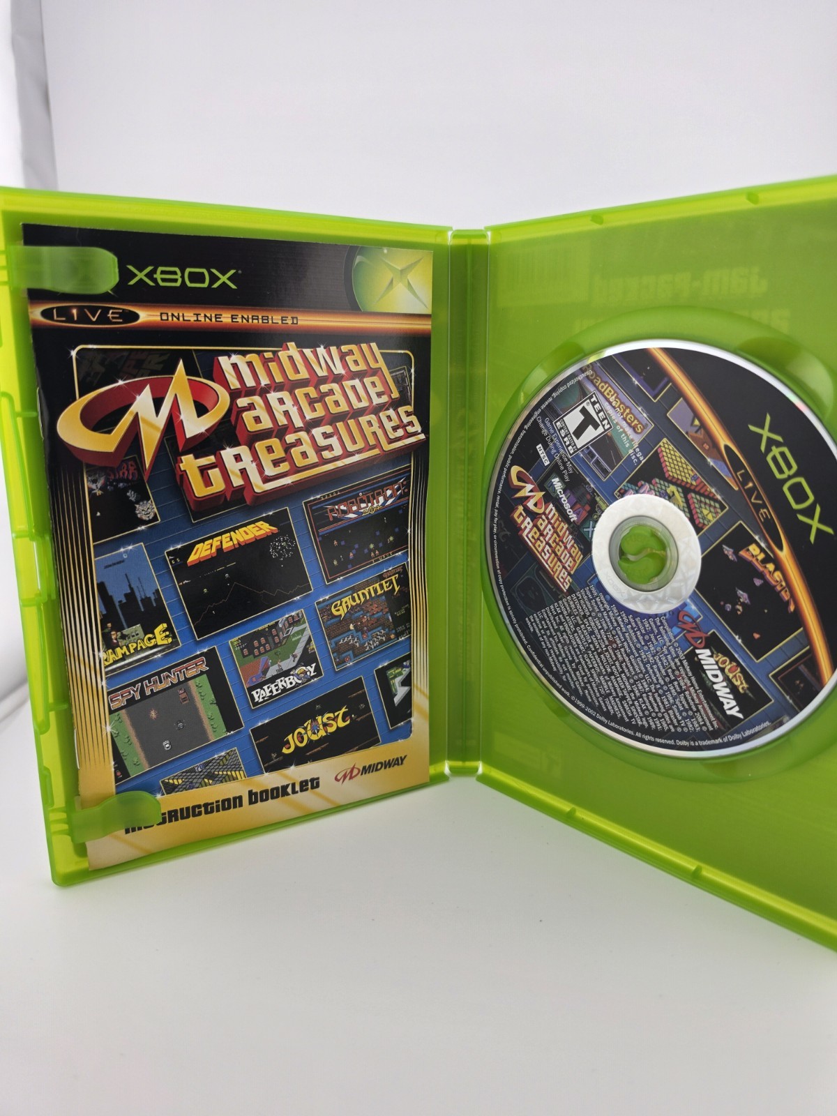 Midway Arcade Treasures (Original Xbox, 2003) – Complete CIB W/ Manual