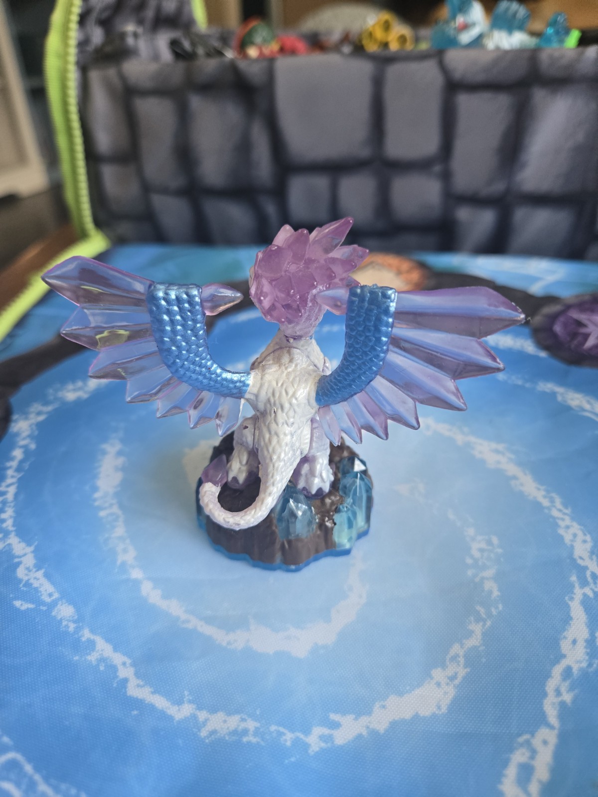 Activision Skylanders Flashwing Character Figure Purple Blue Dragon