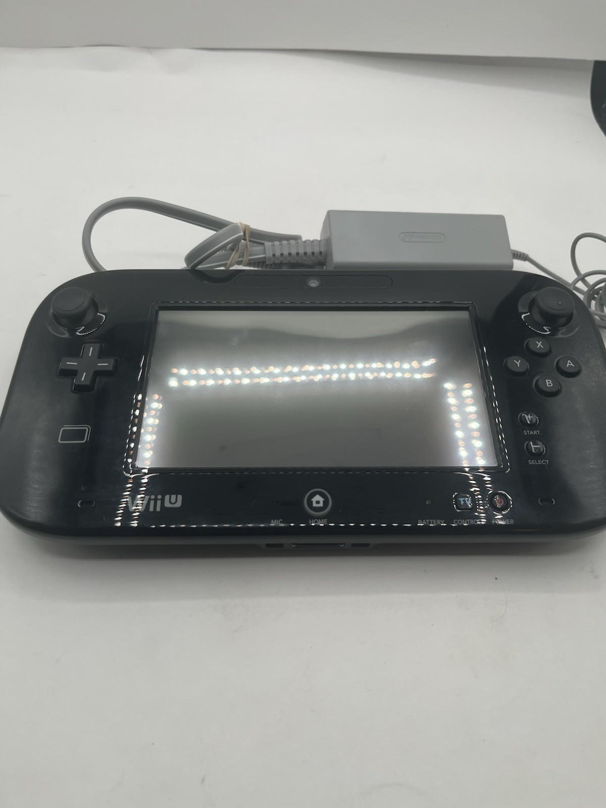 Wii U Gamepad Controller Black WUP-010 Tested Working Gamepad Only