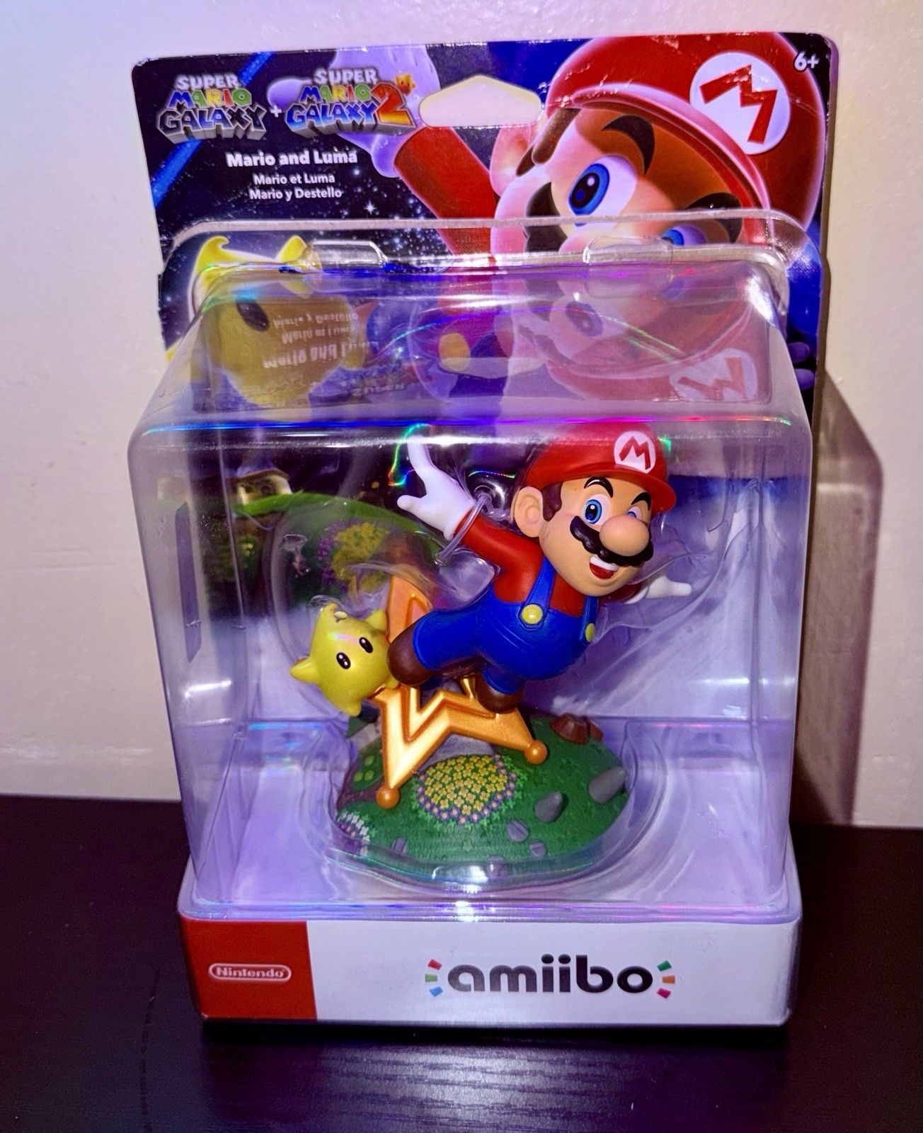 Nintendo amiibo – Super Mario Galaxy Series – Mario & Luma Figure – See Photos