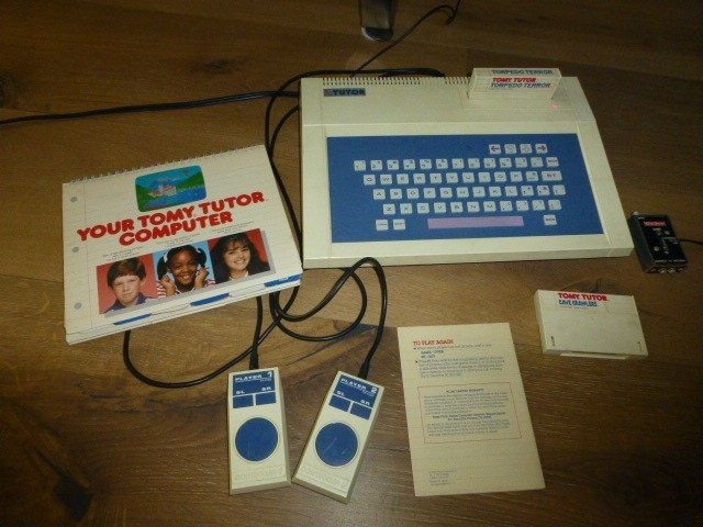 Tomy Tutor Computer System with 2 games + manual TESTED works great! RARE