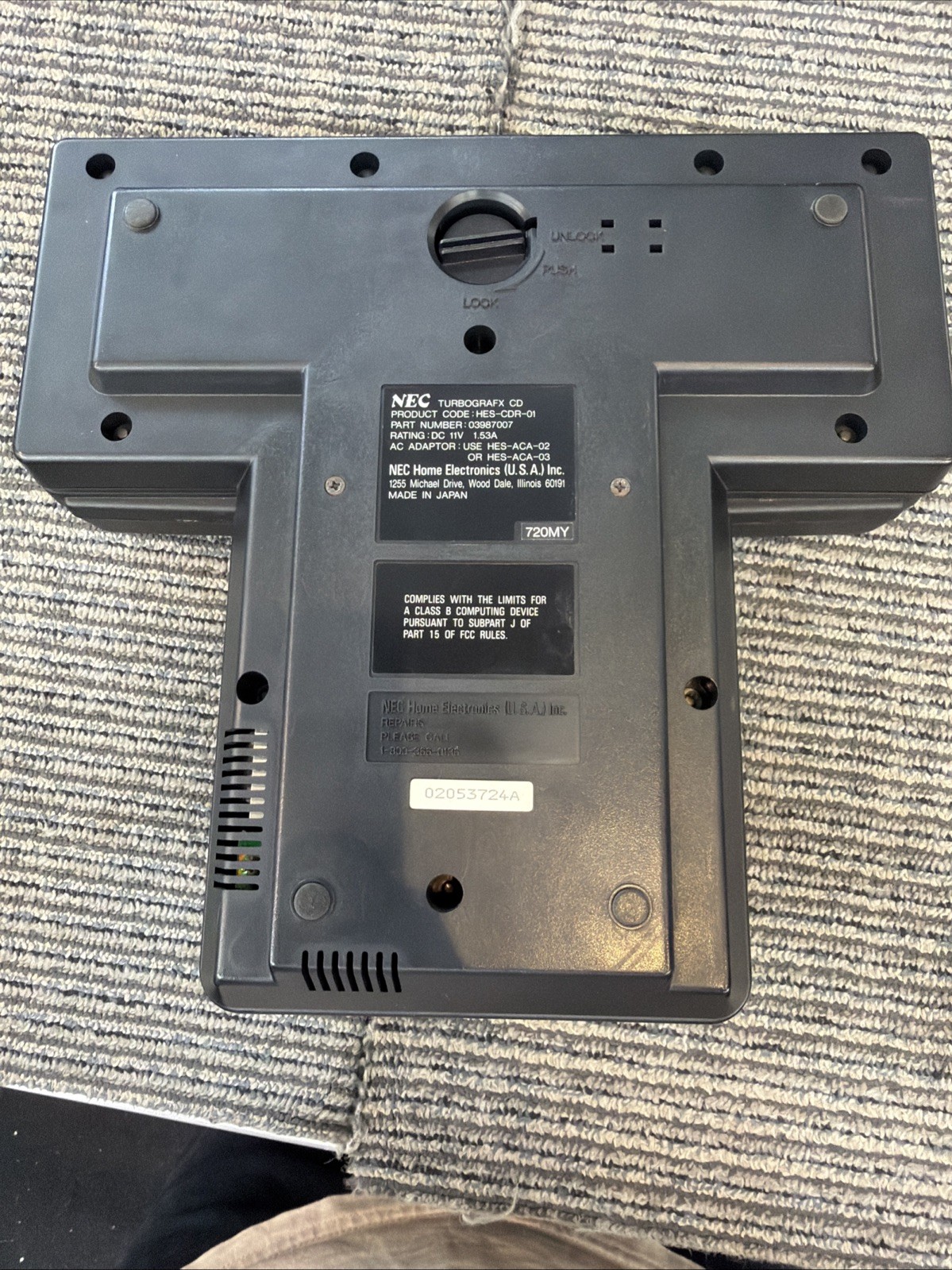 TurboGrafx-16 + TurboGrafx-CD CD System Turbo Tap Console TurboGrafx Case (READ)