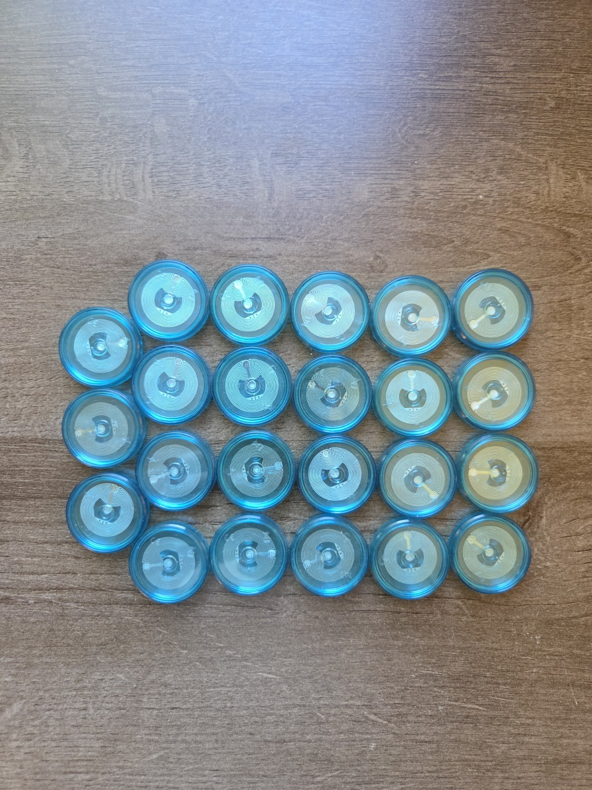 23 Blue NFC LEGO Dimensions Toy Tags Discs Lot Vehicle or Minifigure Stand