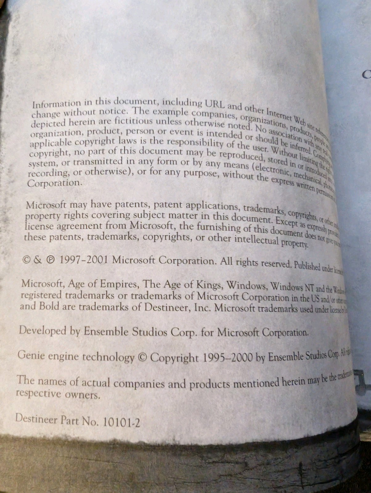 Age Of Empires II Conquerors & The Age of Kings MANUAL BOOKLET ONLY Macintosh
