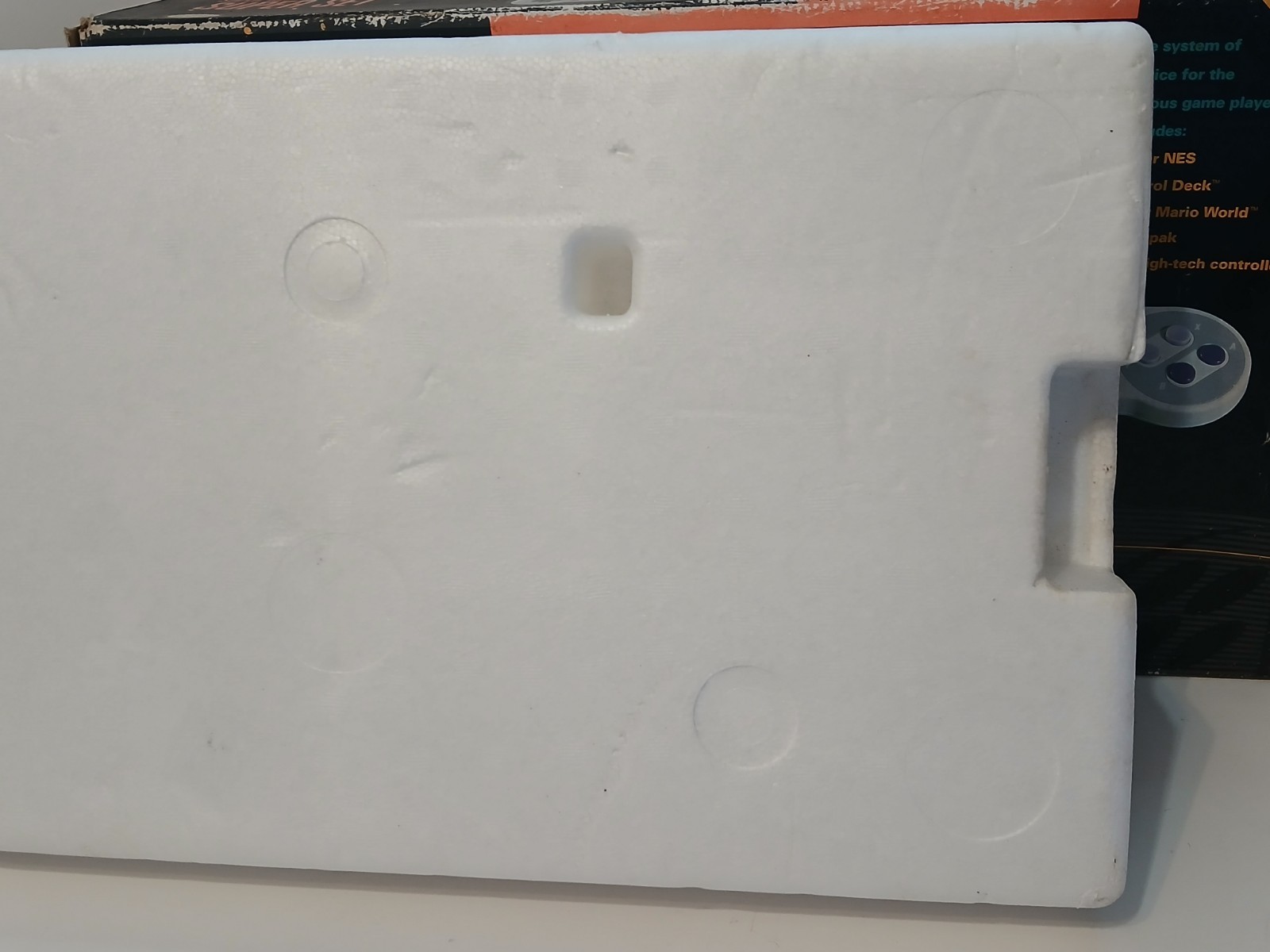 Super Nintendo Super Set – Box Only w/Foam Insert! Mario Kart Sticker Variation