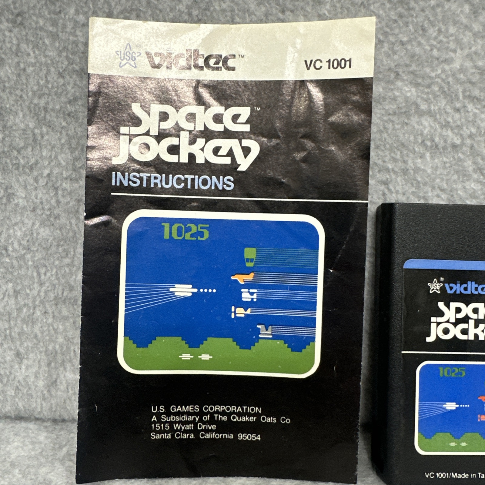 Space Jockey (Atari 2600, 1982) By Vidtec VG Cartridge & Instructions Tested