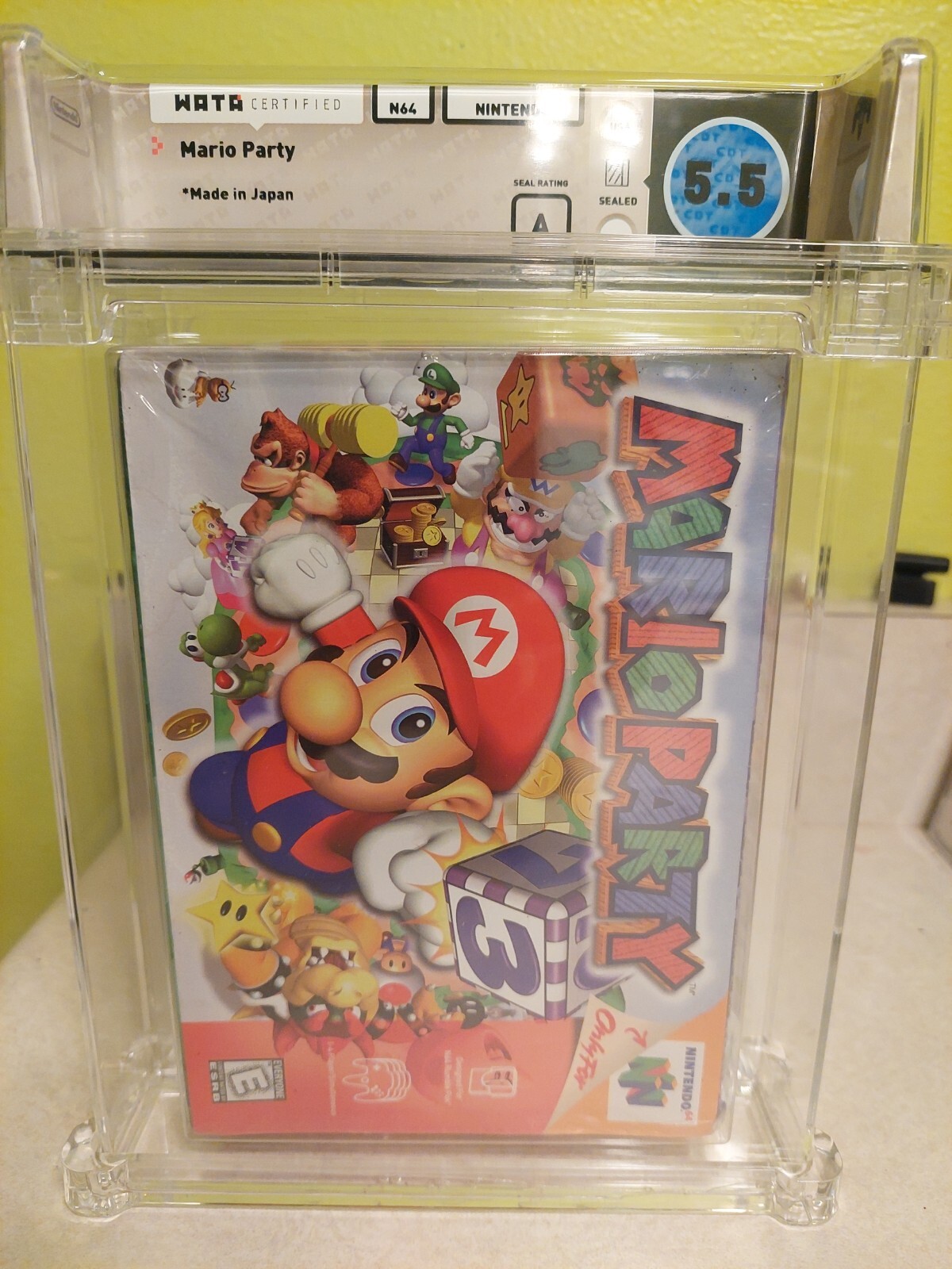 Mario Party first print Wata 5.5 A sealed (Nintendo 64 Made in Japan 1998