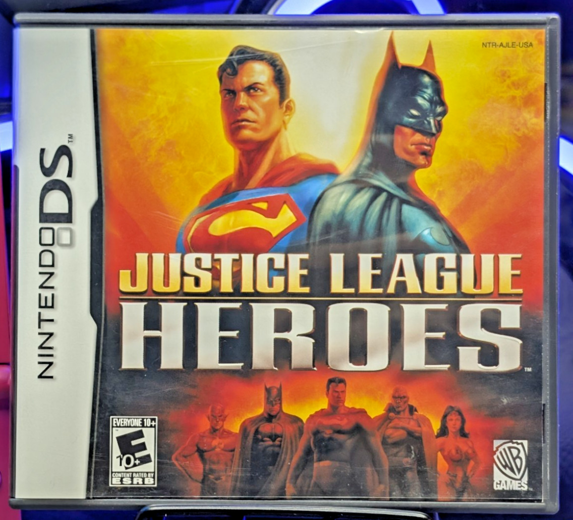 Justice League Heroes (Nintendo DS, 2006) DC Comics CIB Complete