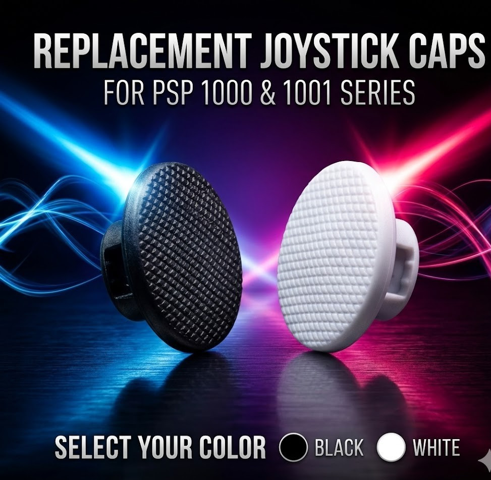 Analog Joystick Cap for Sony PSP 1000 1001 Thumbstick Button Cover Black Grey