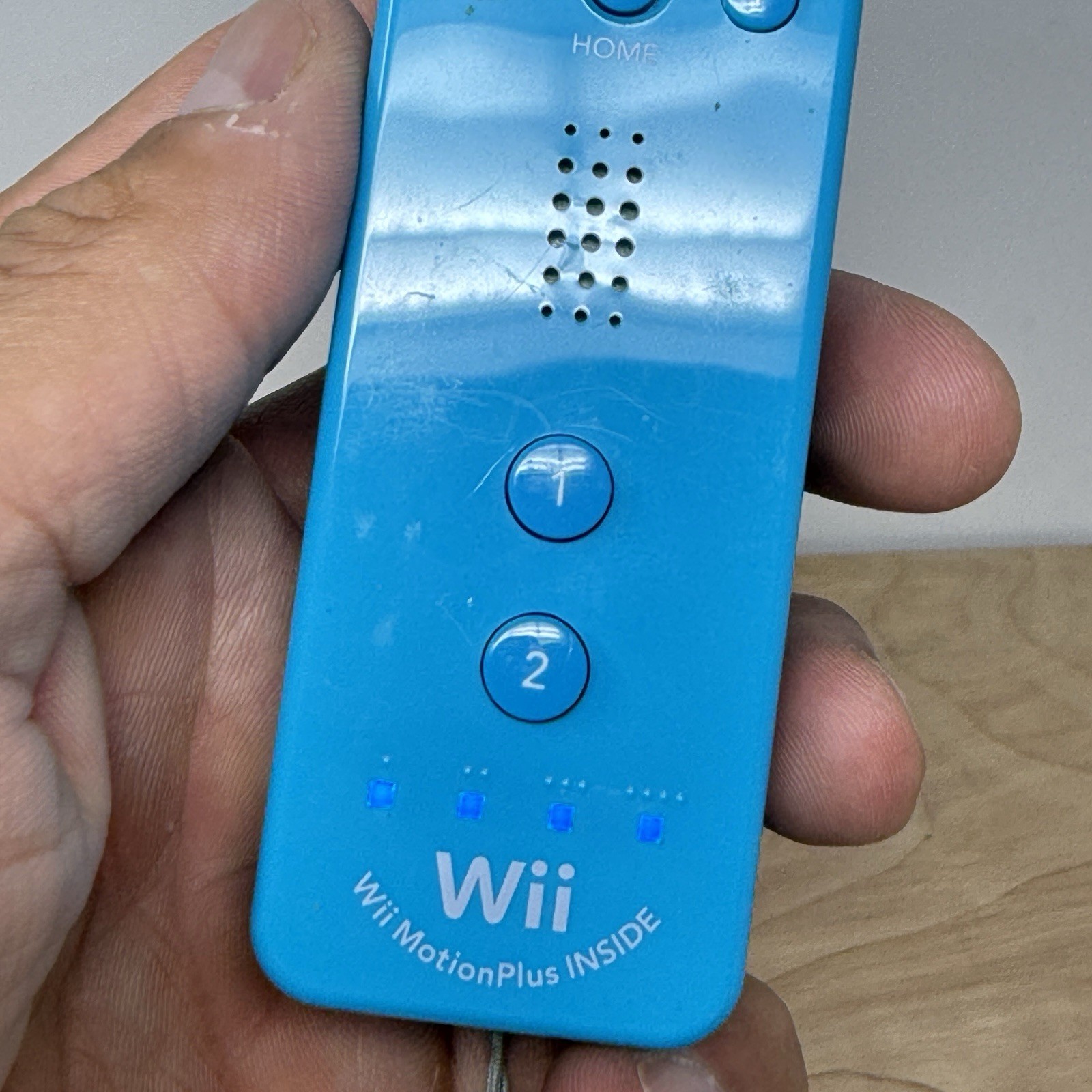 OEM Nintendo Wii Remote MotionPlus RVL-036 Blue Wiimote Controller Tested Works
