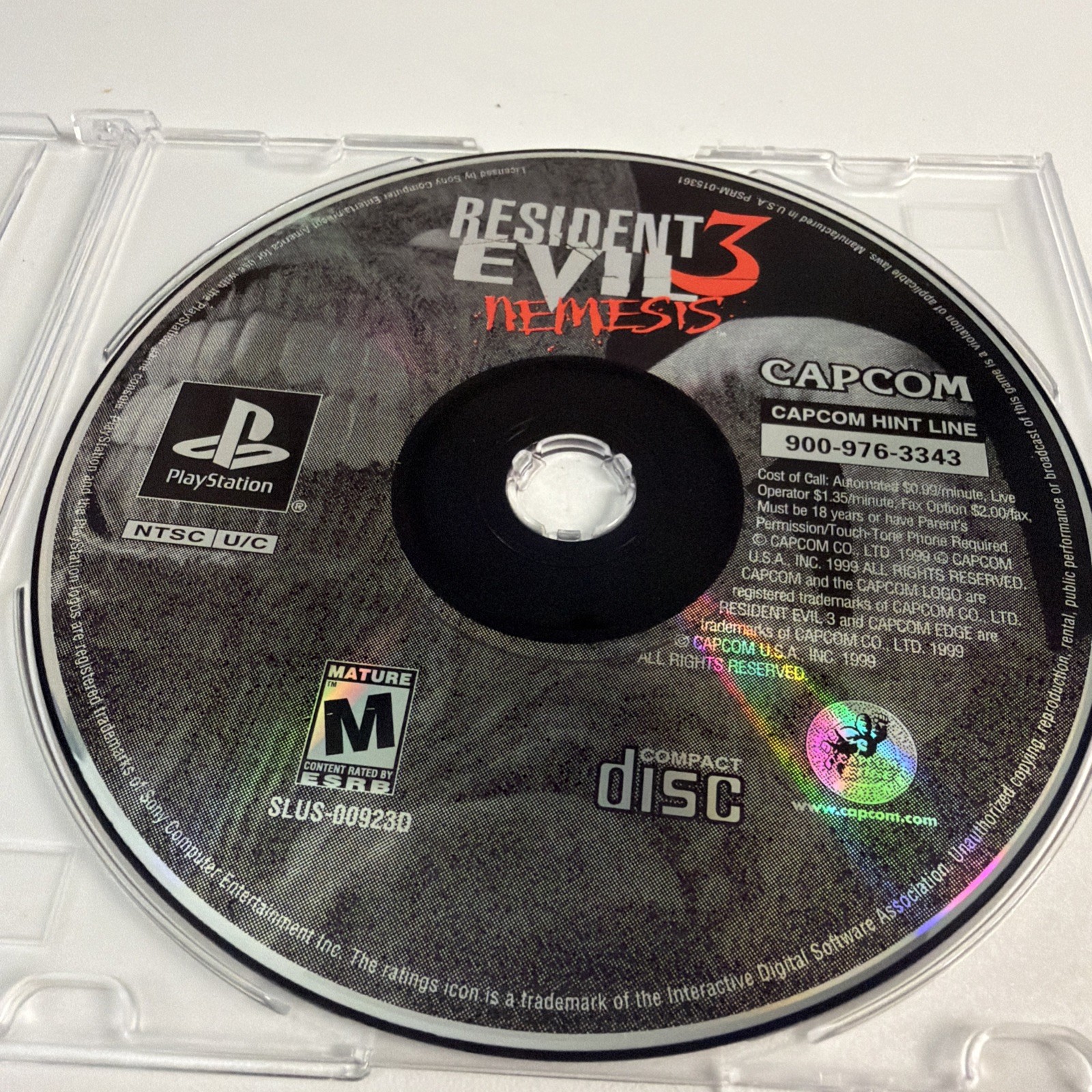 Resident Evil 3: Nemesis (PlayStation 1, 1999) PS1 Disc Only – Untested