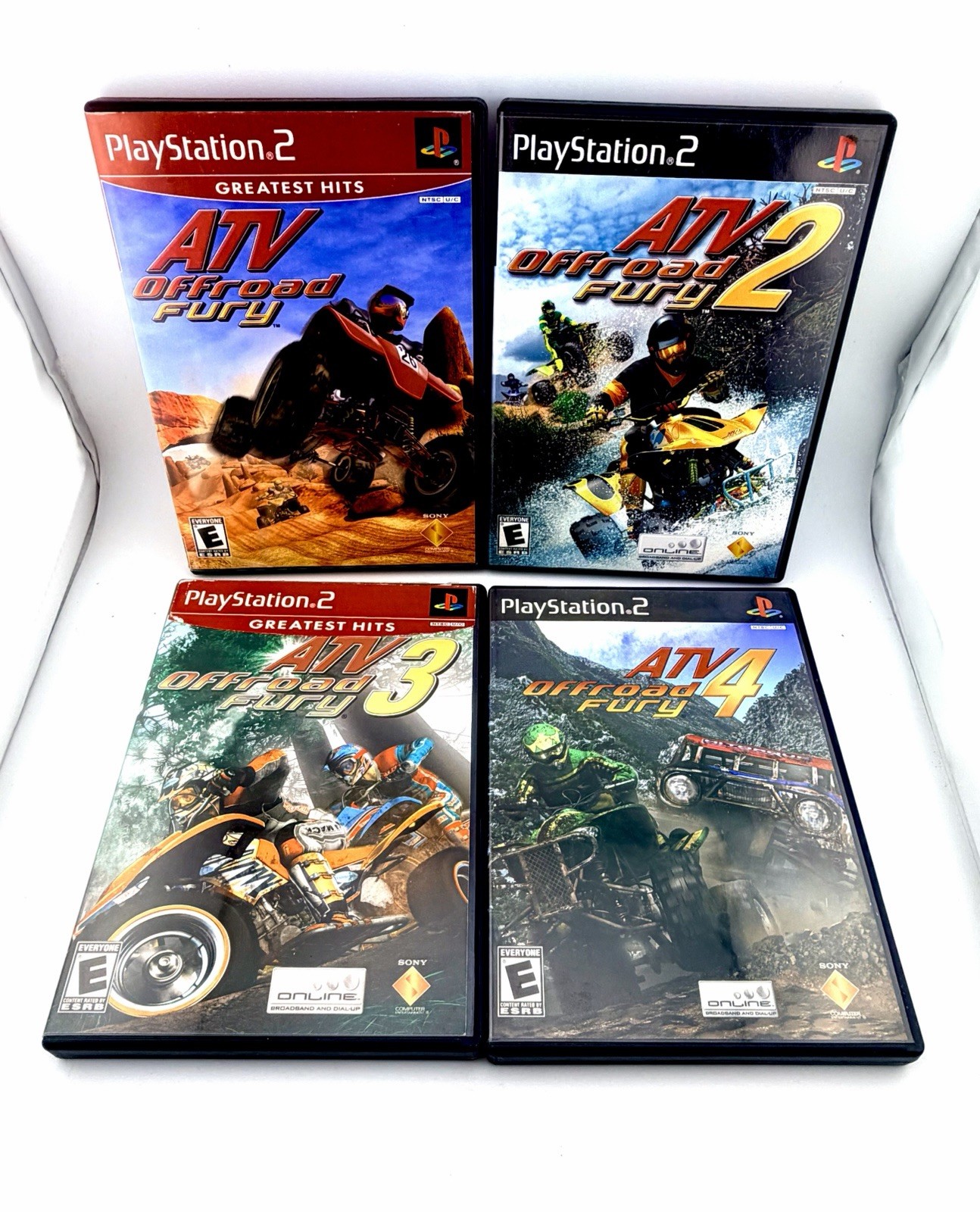 Bundle Lot ATV Off-Road Fury 1 2 3 4 (Sony PlayStation 2) PS2 CIB Complete