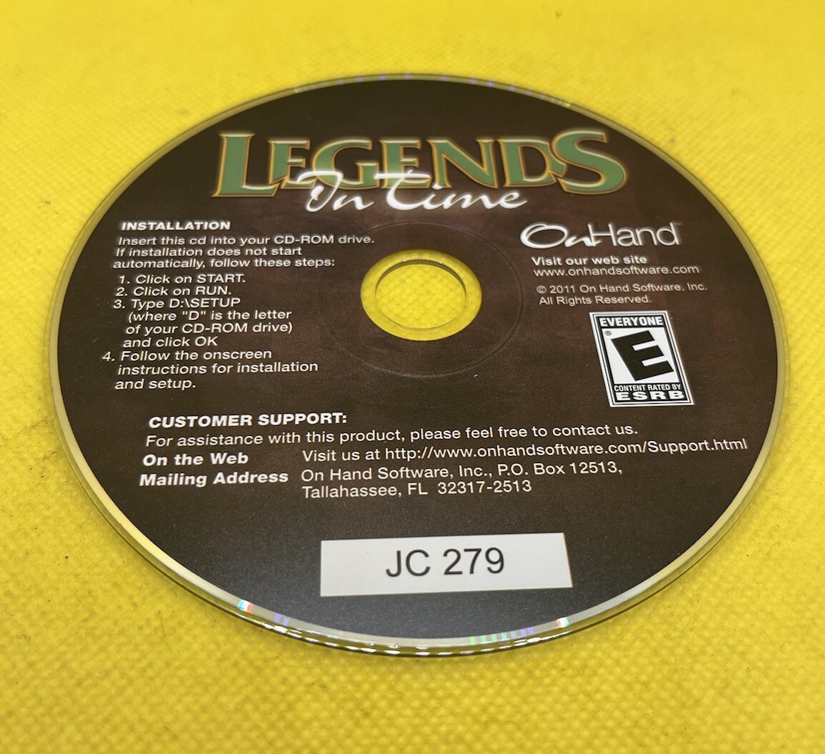 📦 Legends In Time: A Hidden Object Collection 3 Pak (PC CD-ROM, 2011, OnHand)