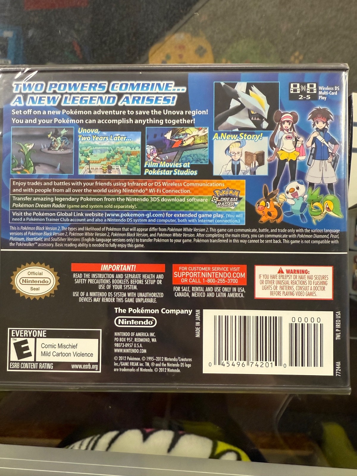 Pokémon Black Version 2 (Nintendo DS, 2012) New Factory Sealed Authentic