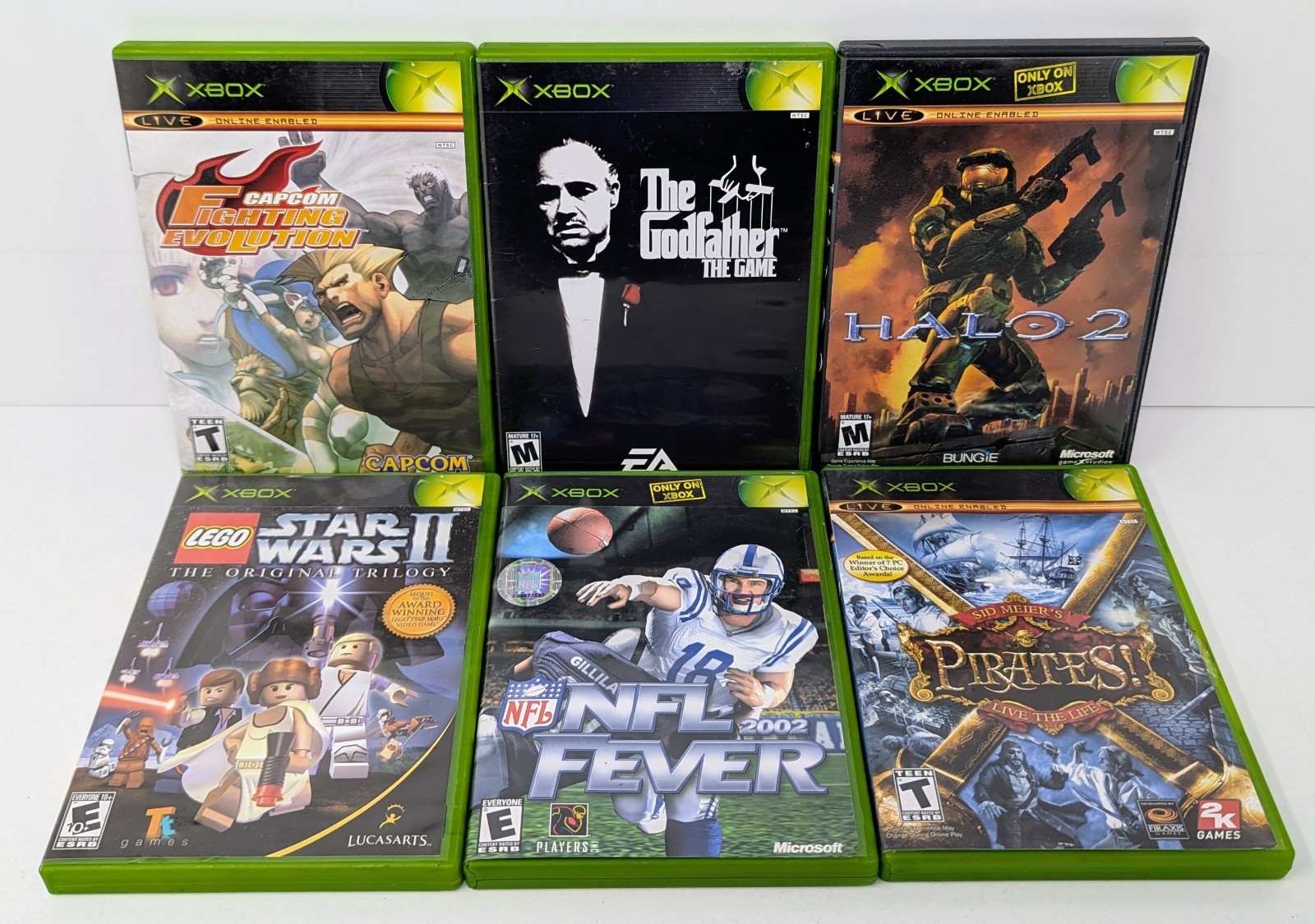 Microsoft Original Xbox Console Bundle w/ 7 Games – Halo 2, Godfather – Tested!