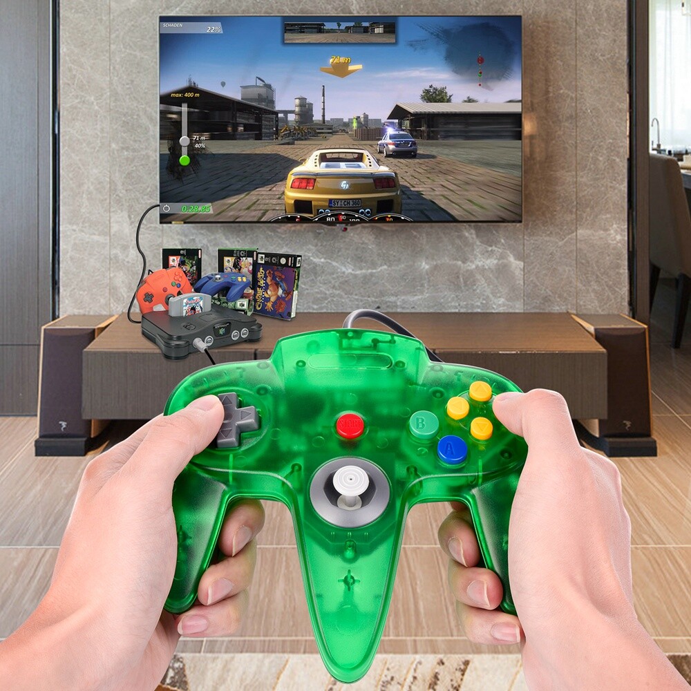 Wired N64 Controller Joystick Compatible with Nintendo 64 N64 Video Game Console