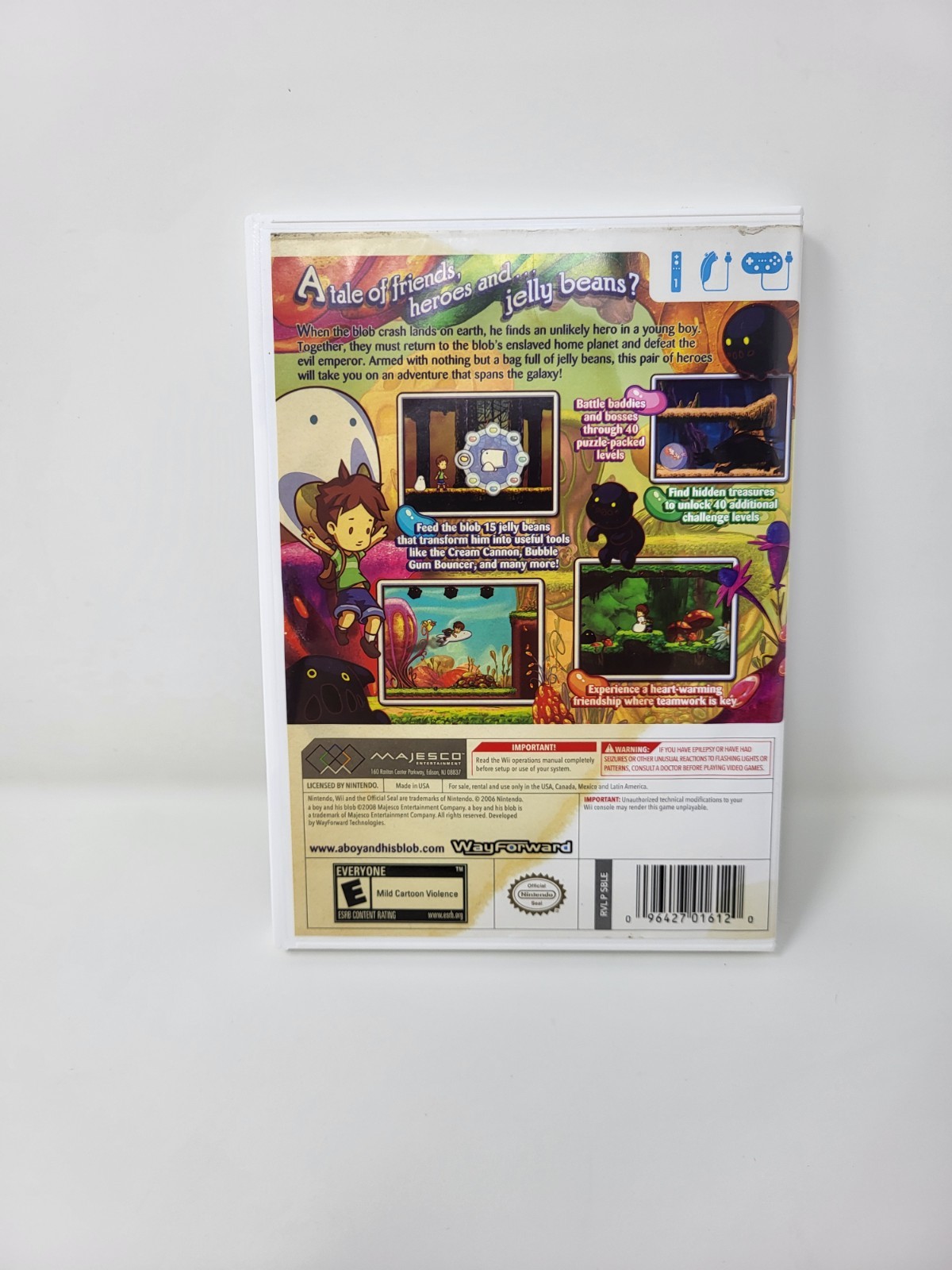 A Boy And His Blob (Nintendo Wii, 2009) Majesco – Working