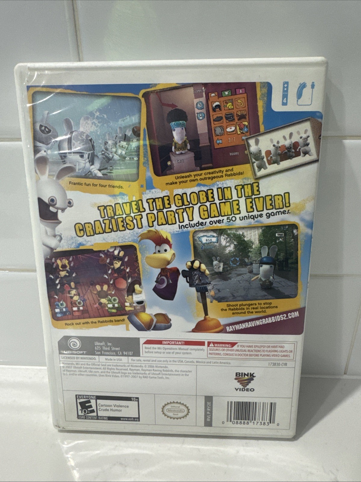 Rayman Raving Rabbids 2 (Nintendo Wii) CIB – Tested And Working