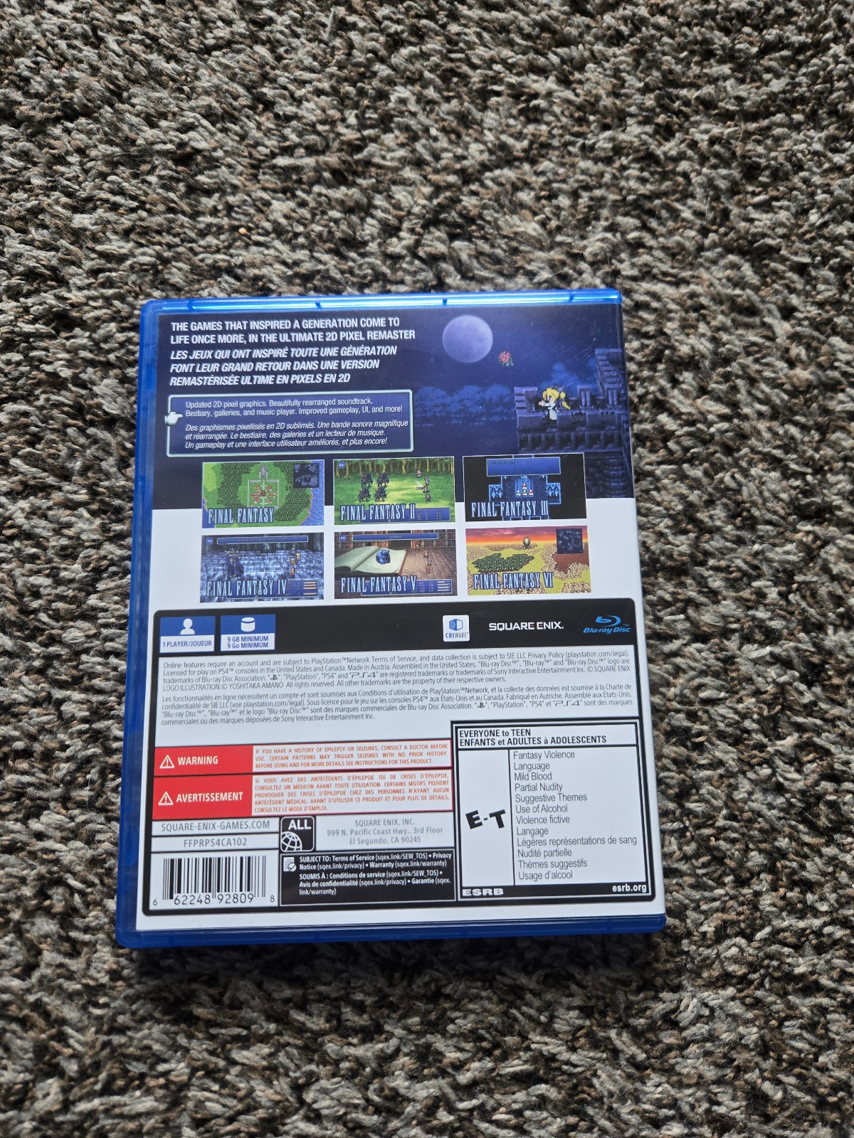 Final Fantasy I-Vi Collection Anniversary Edition, PS4 – Complete in Box