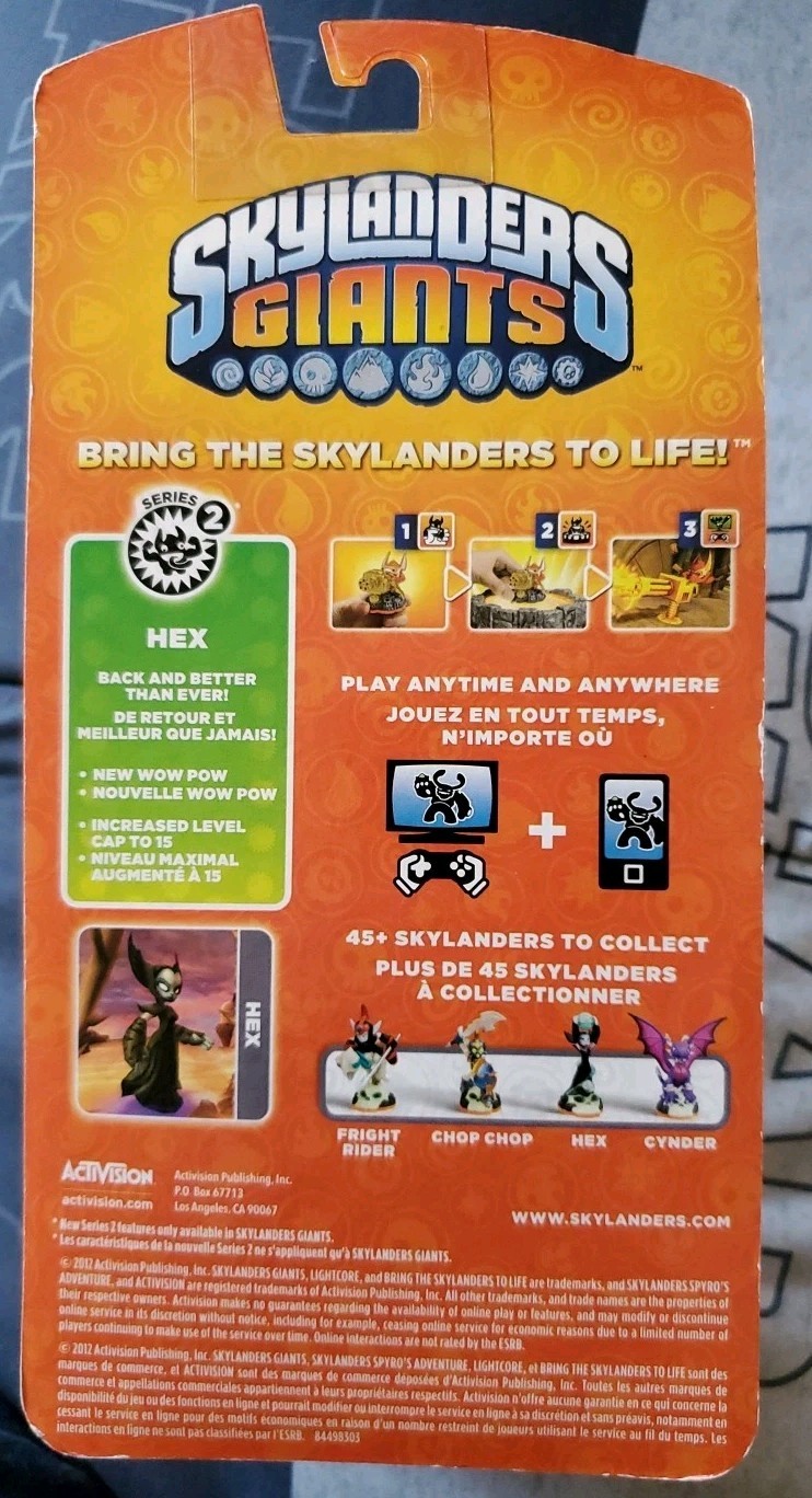 Skylanders Giants Hex Fear The Dark Series 2