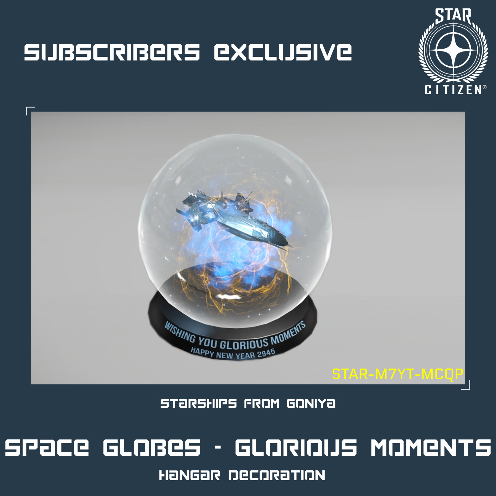 STAR CITIZEN – HANGAR DECORATION – (EXCLUSIVE)