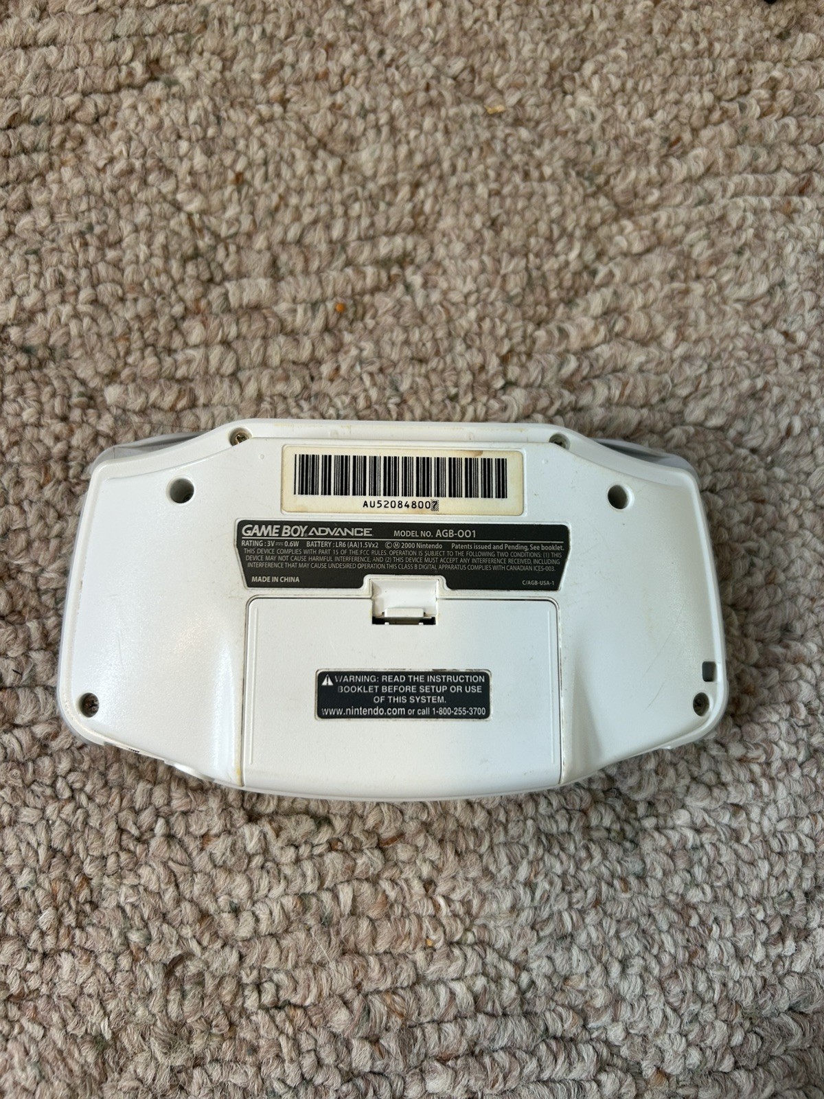 Nintendo Game Boy Advance White Console With Many Popular Mario Games and More